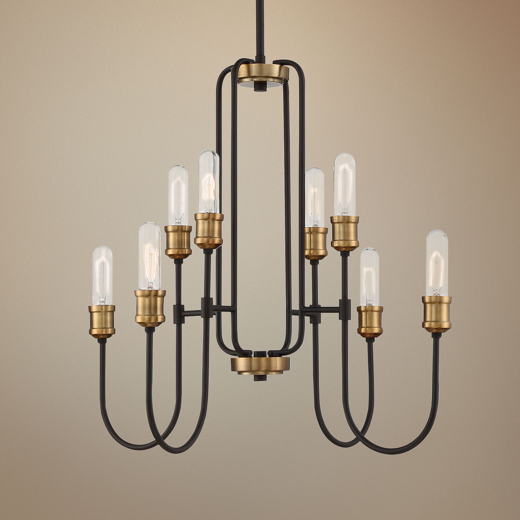 Quoizel Channel 26" Wide Western Bronze 8-Light Chandelier