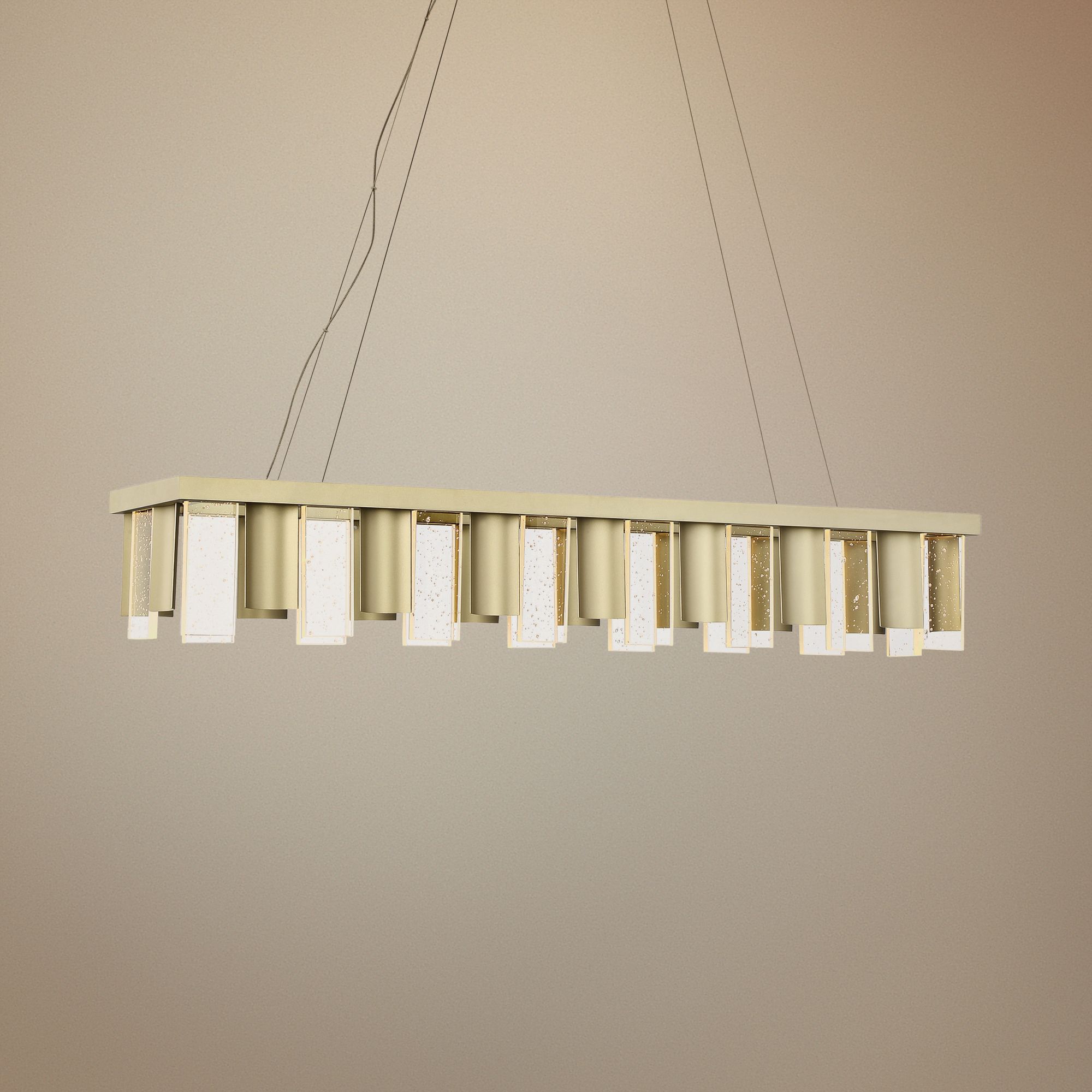 Brendel 41 1/4" Wide Gold LED Kitchen Island Light Pendant