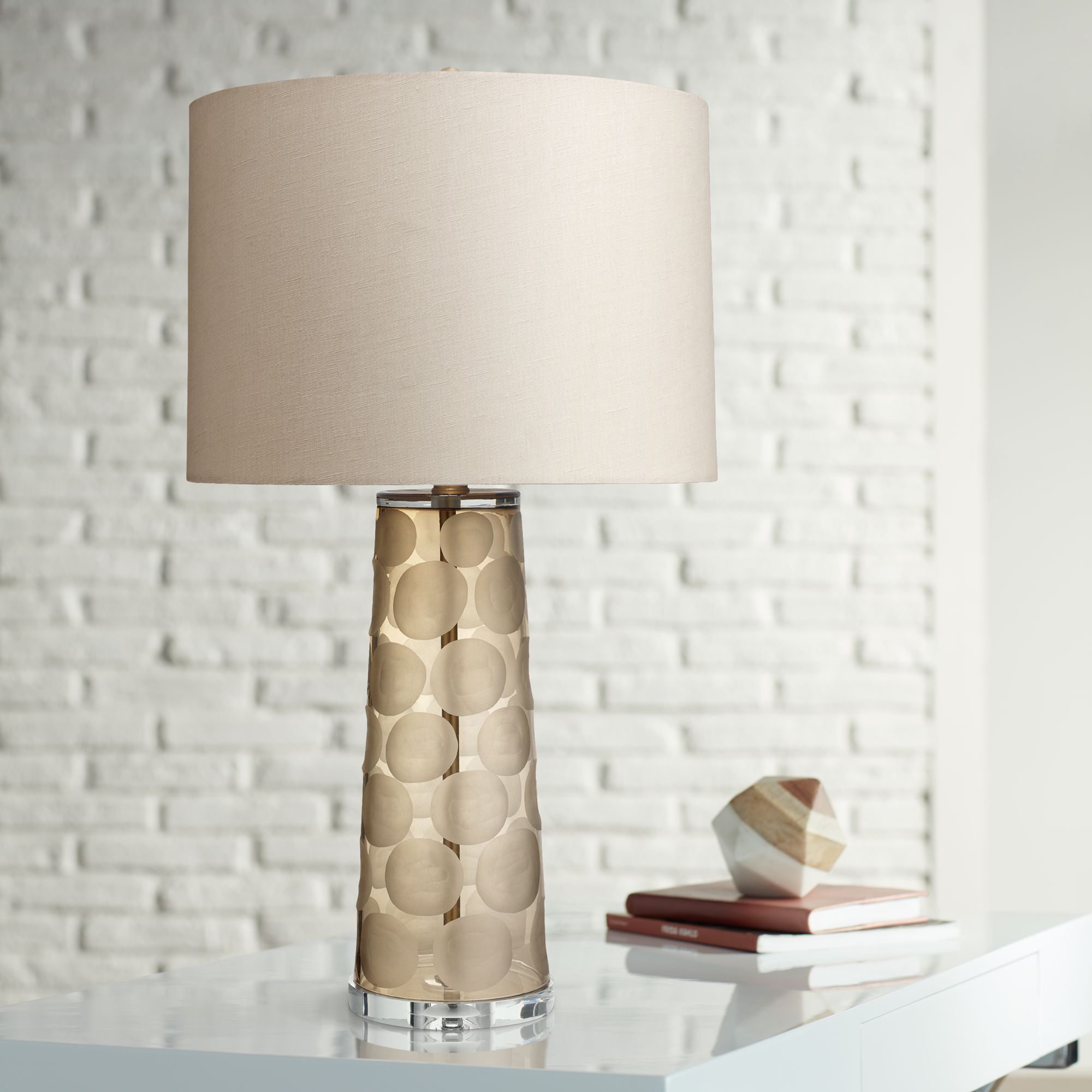 glass lamp stand