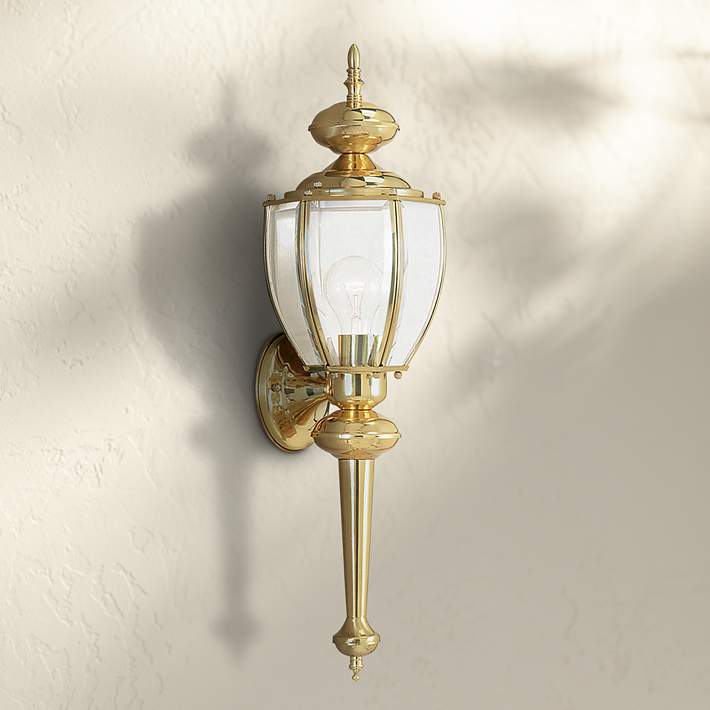 Large High Quality Beautiful Solid Brass Indoor lantern 3 lights Wall Sconce NEW 