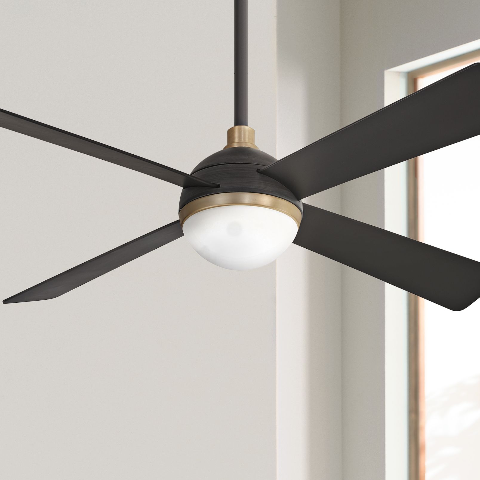 Bronze Glam Luxe Ceiling Fan With Light Kit Ceiling