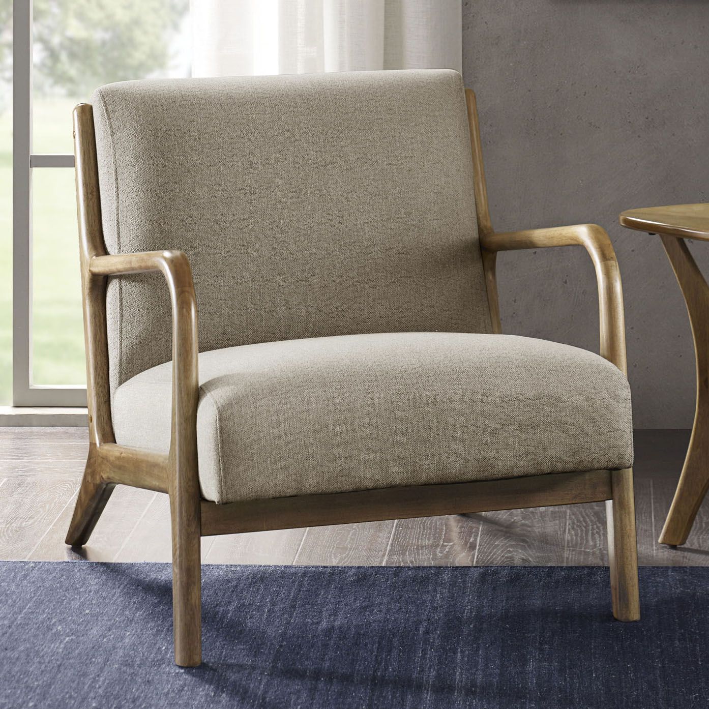 INK + IVY Novak Taupe Fabric Lounge Chair - #681P0 | Lamps Plus