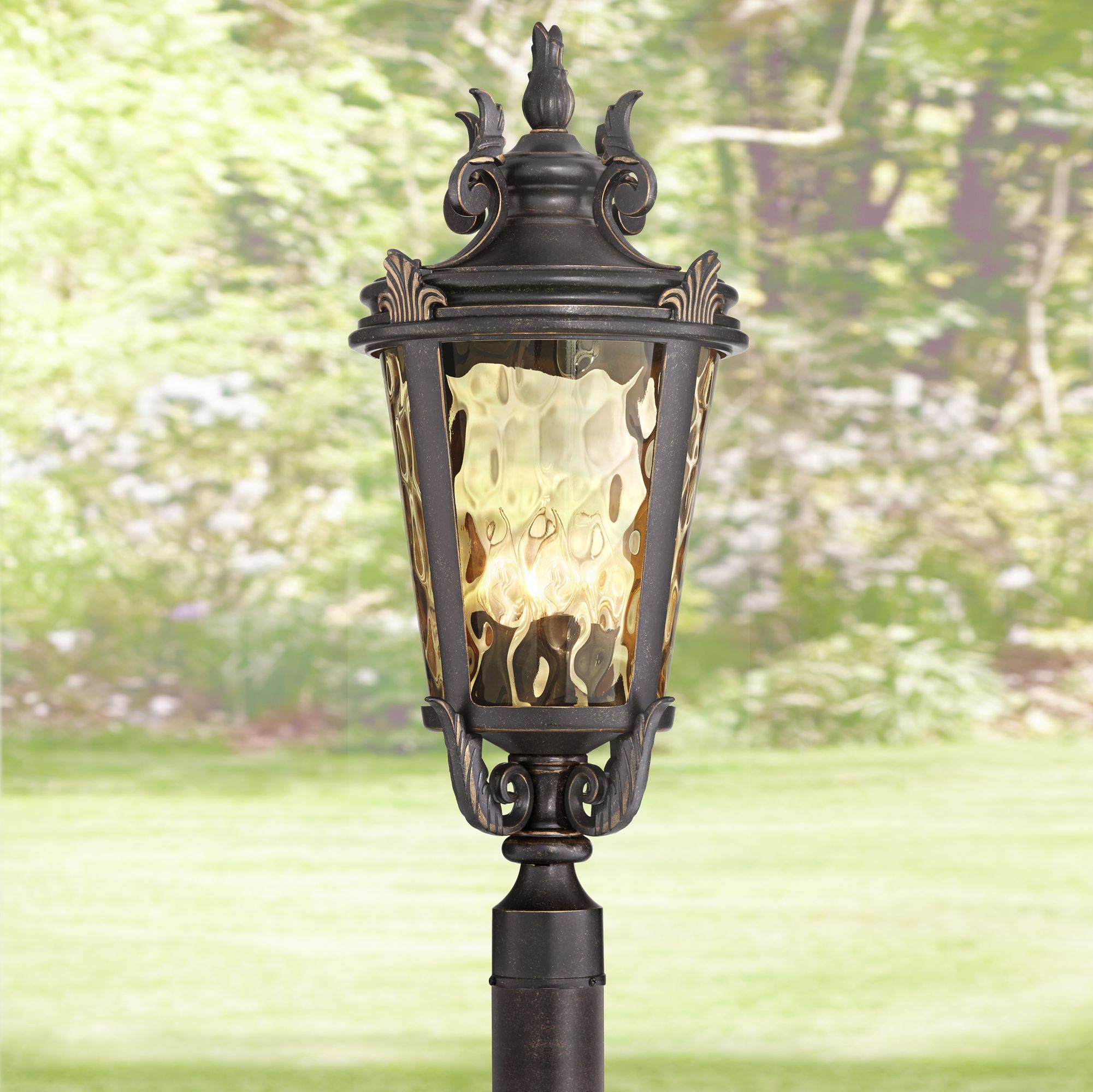 Casa Marseille™ 28" High Bronze 4-Light Outdoor Post Light