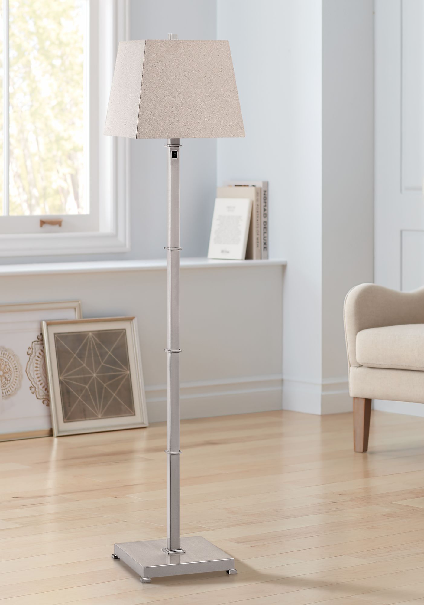 tall square floor lamps