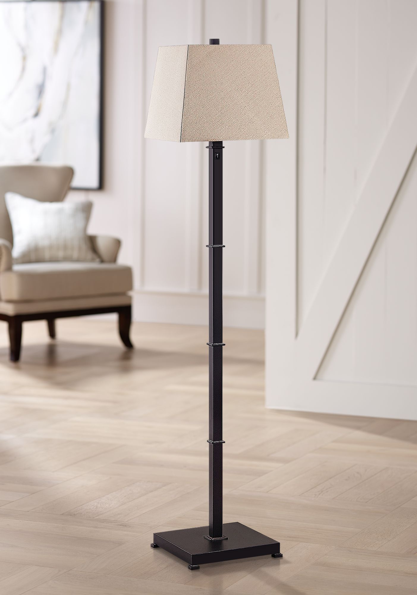 Windsor Square OiledRubbed Bronze Metal Floor Lamp 68D40 Lamps Plus