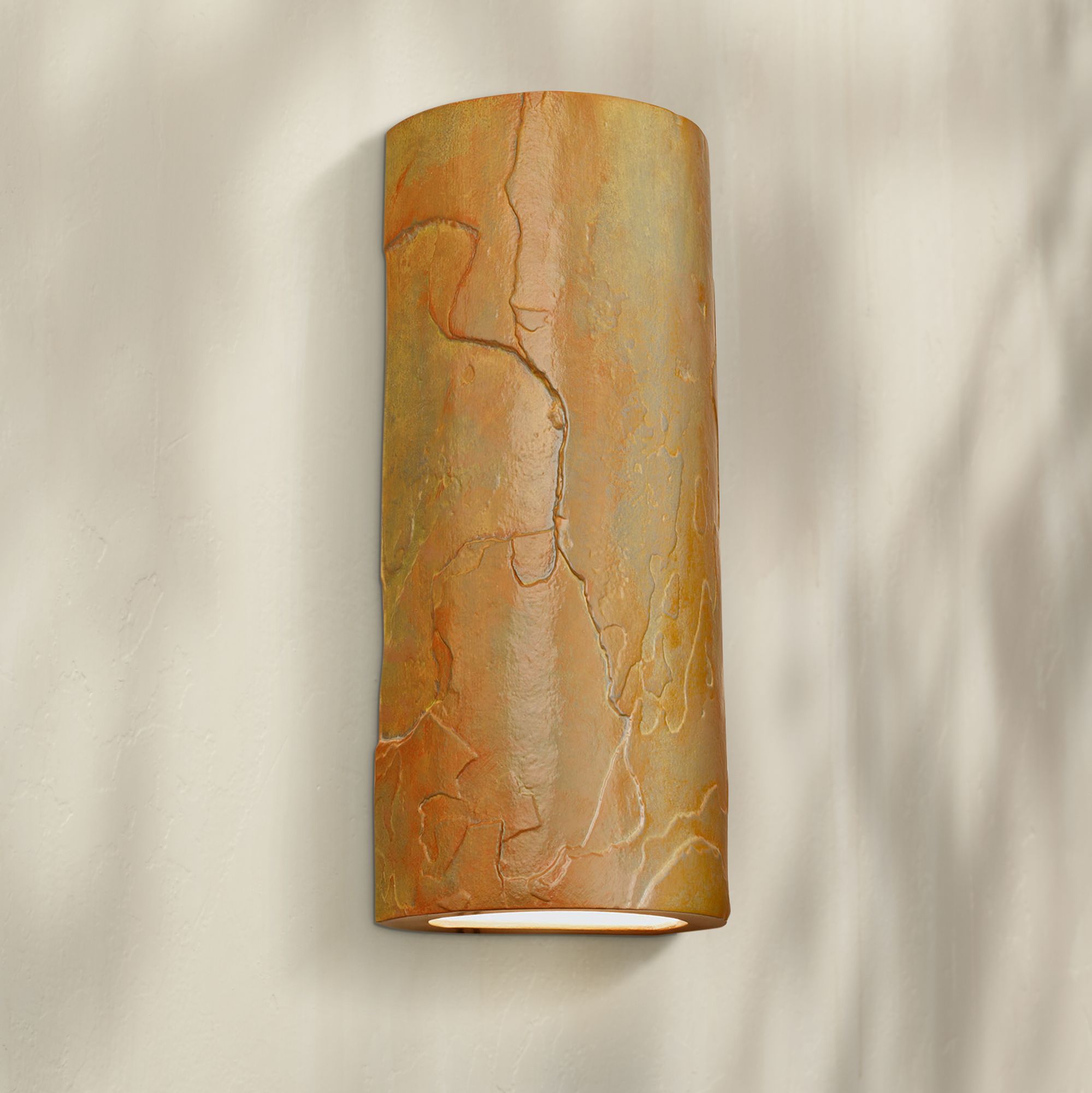 Masons Select 17" High Jade Ceramic Outdoor Wall Light