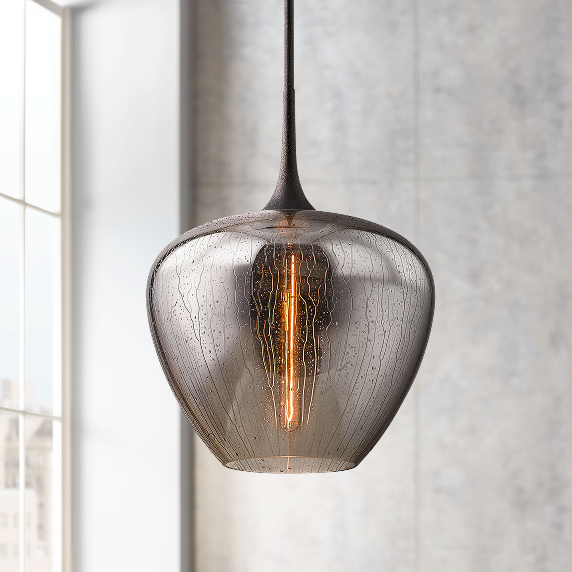 West End 16" Wide Vintage Bronze Pendant Light