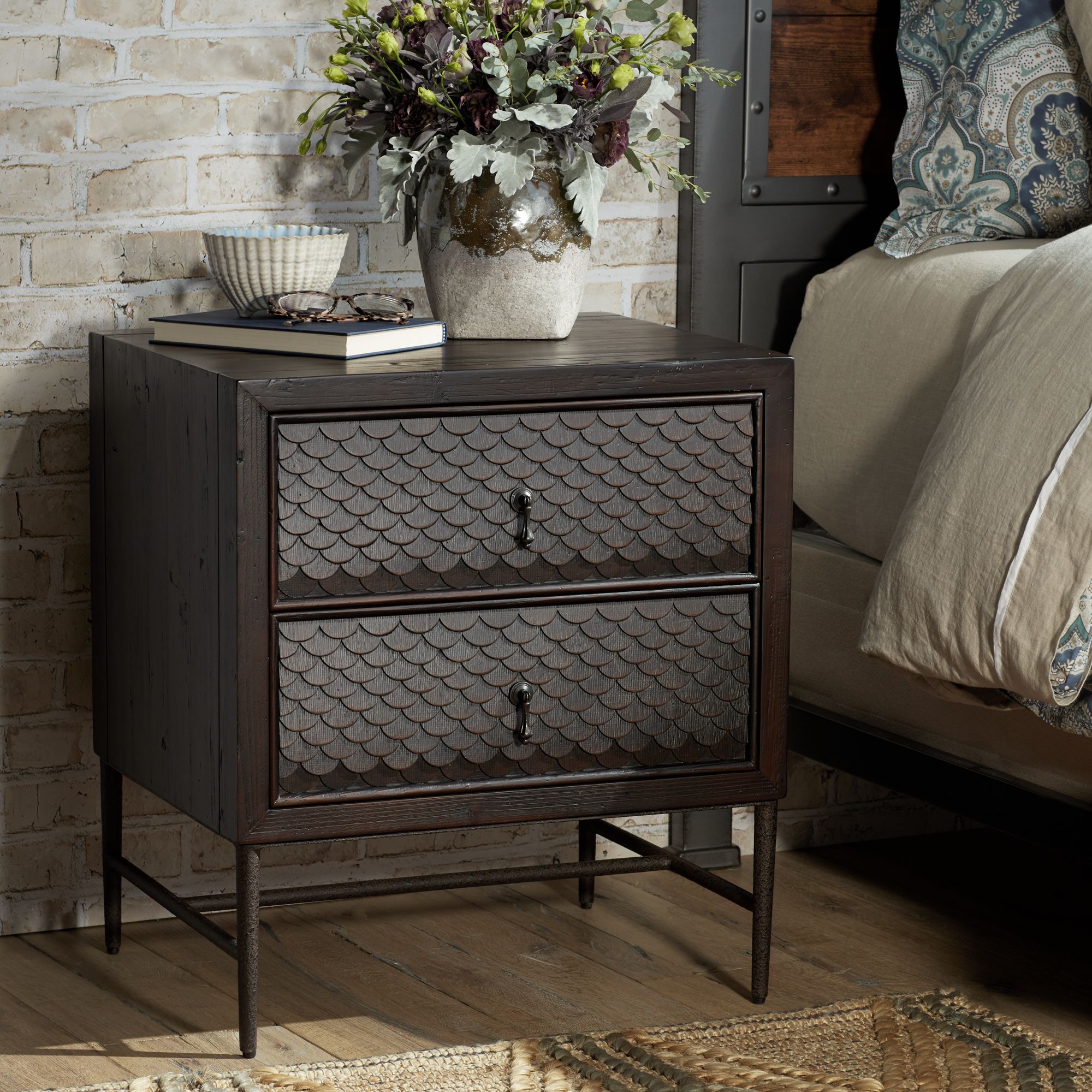 Mandrake 2-Drawer Wood Accent Table