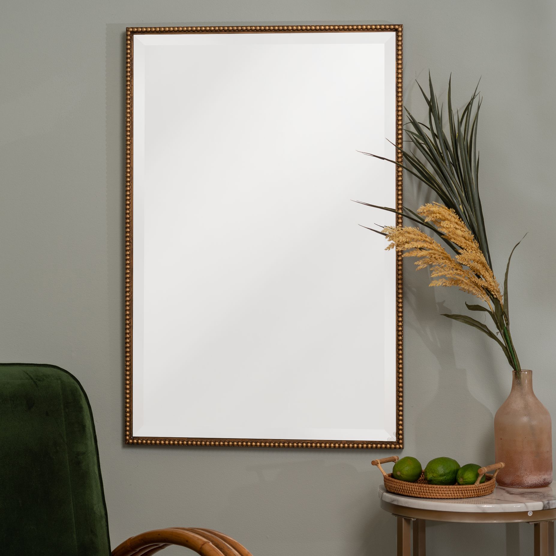 Cooper Classics Terese Antique Gold 24" x 36" Wall Mirror
