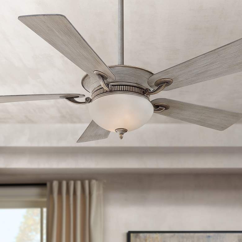 Image 1 52" Minka Aire Delano Driftwood LED Ceiling Fan with Wall Control