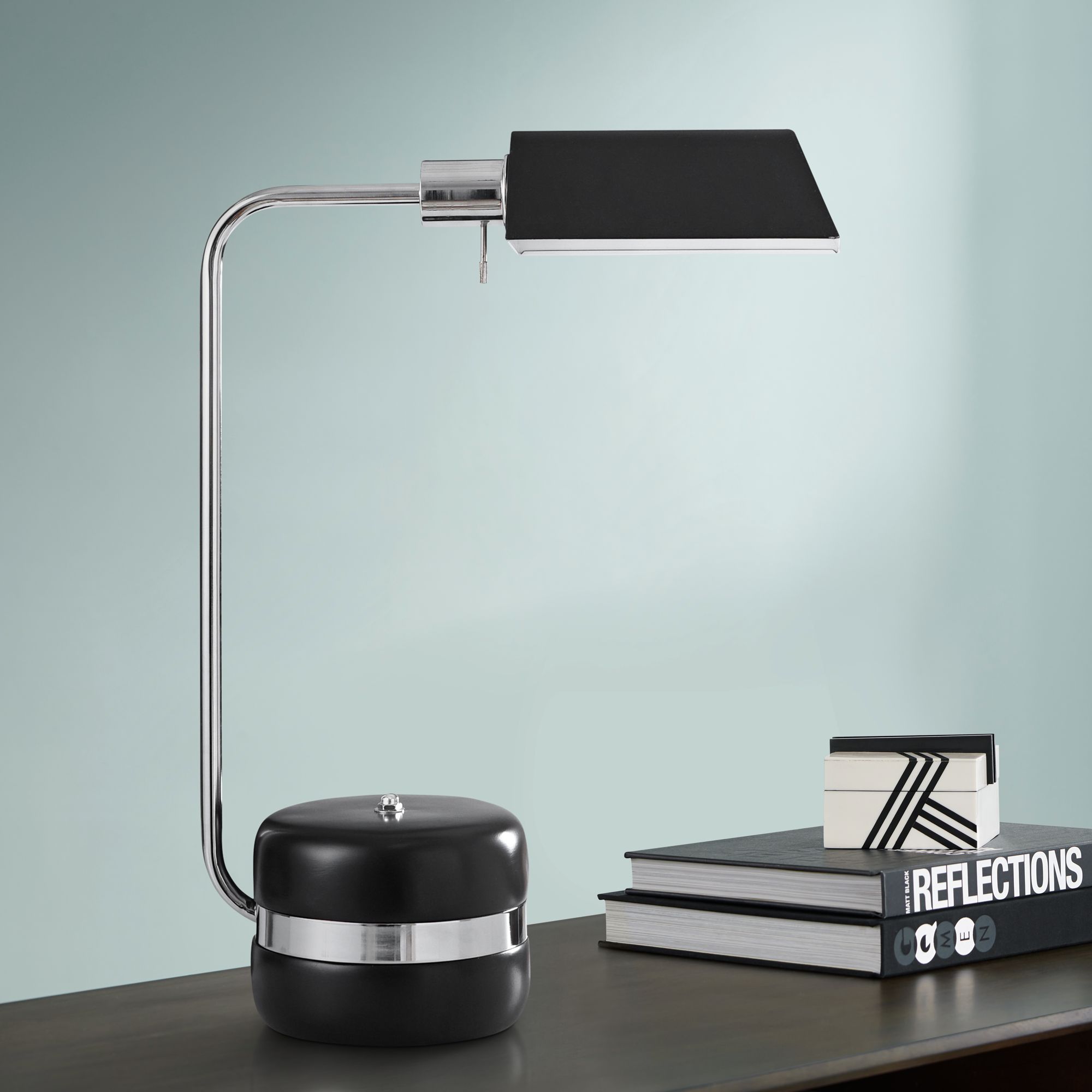 teal desk lamp
