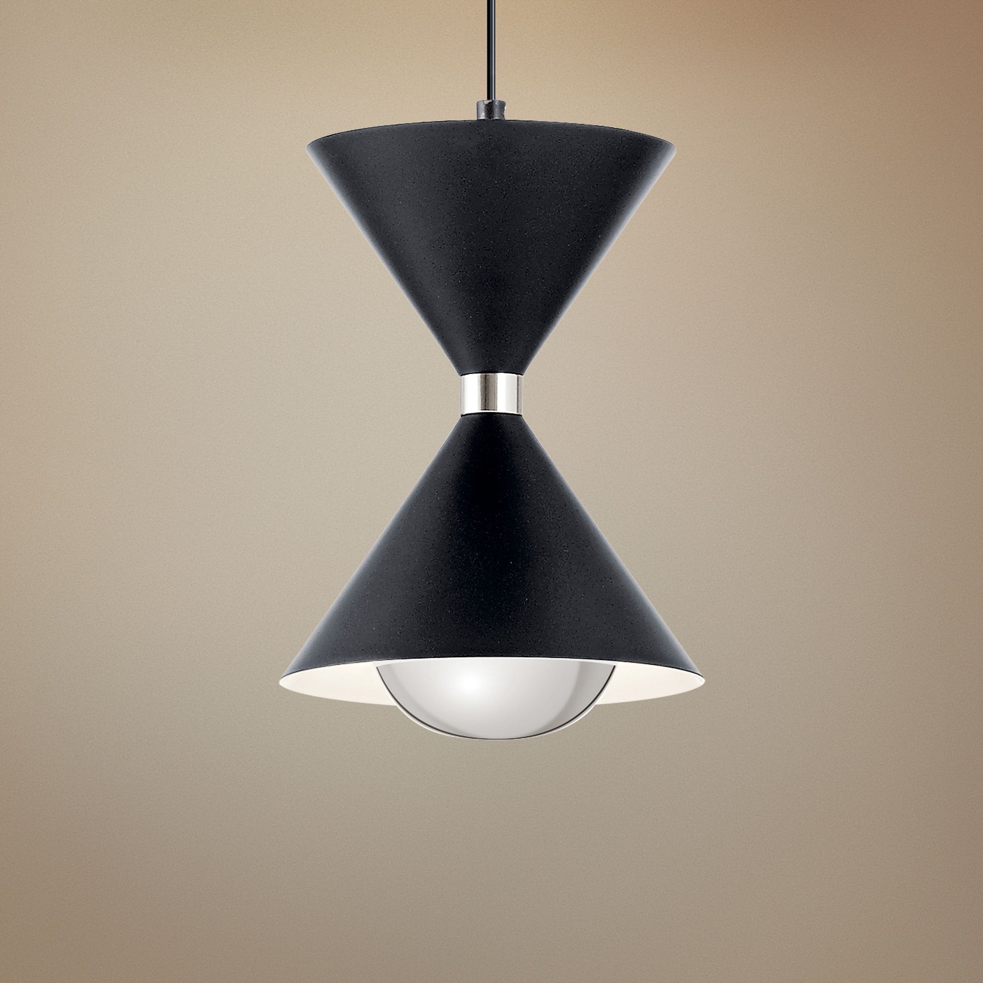 Elan Kordan 6 1/2" Wide Matte Black LED Mini Pendant