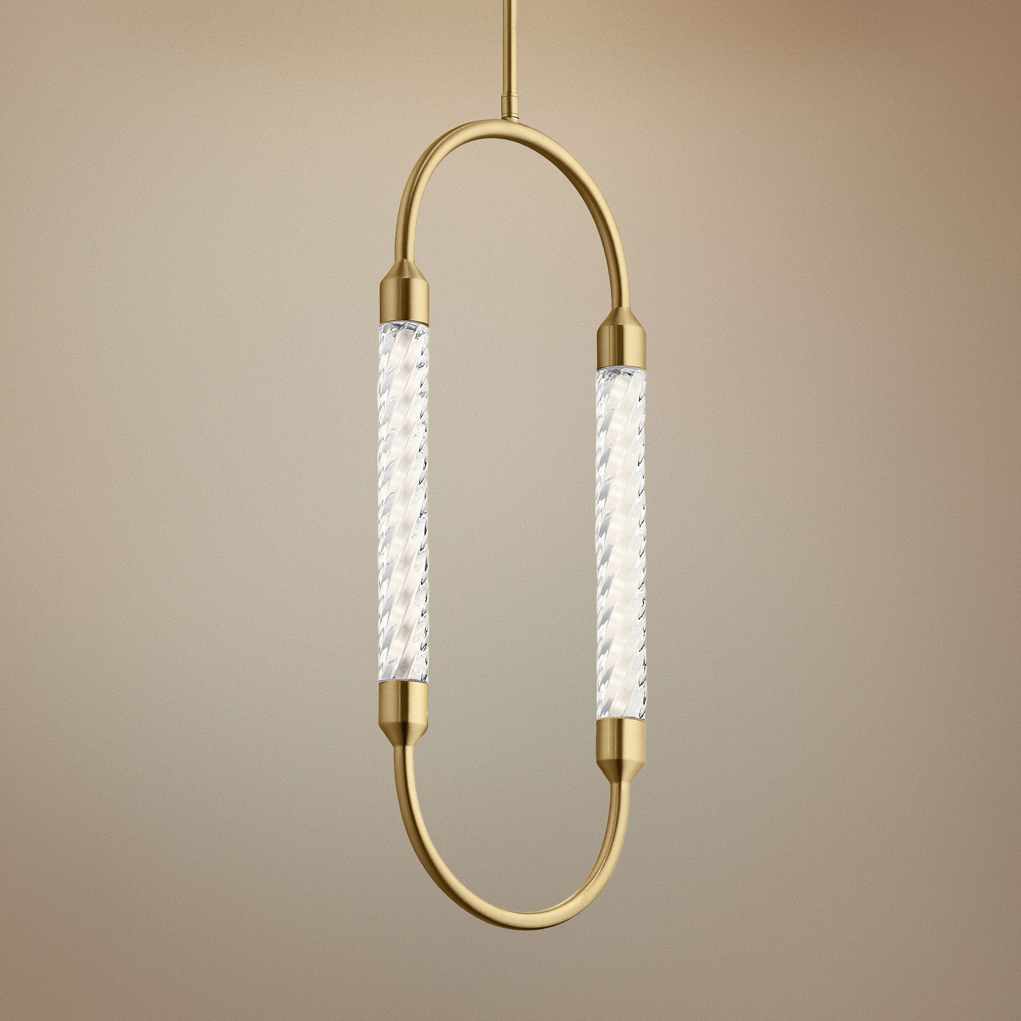 Elan Kiaan 9 1/4" Wide Champagne Gold LED Mini Pendant