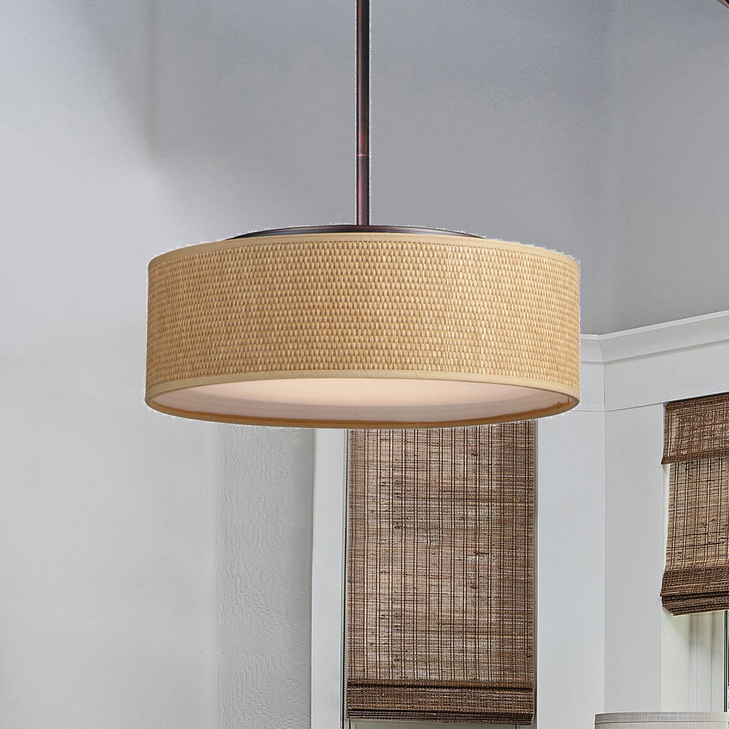 Maxim Prime 20" Wide Grass Cloth Shade LED Pendant Light