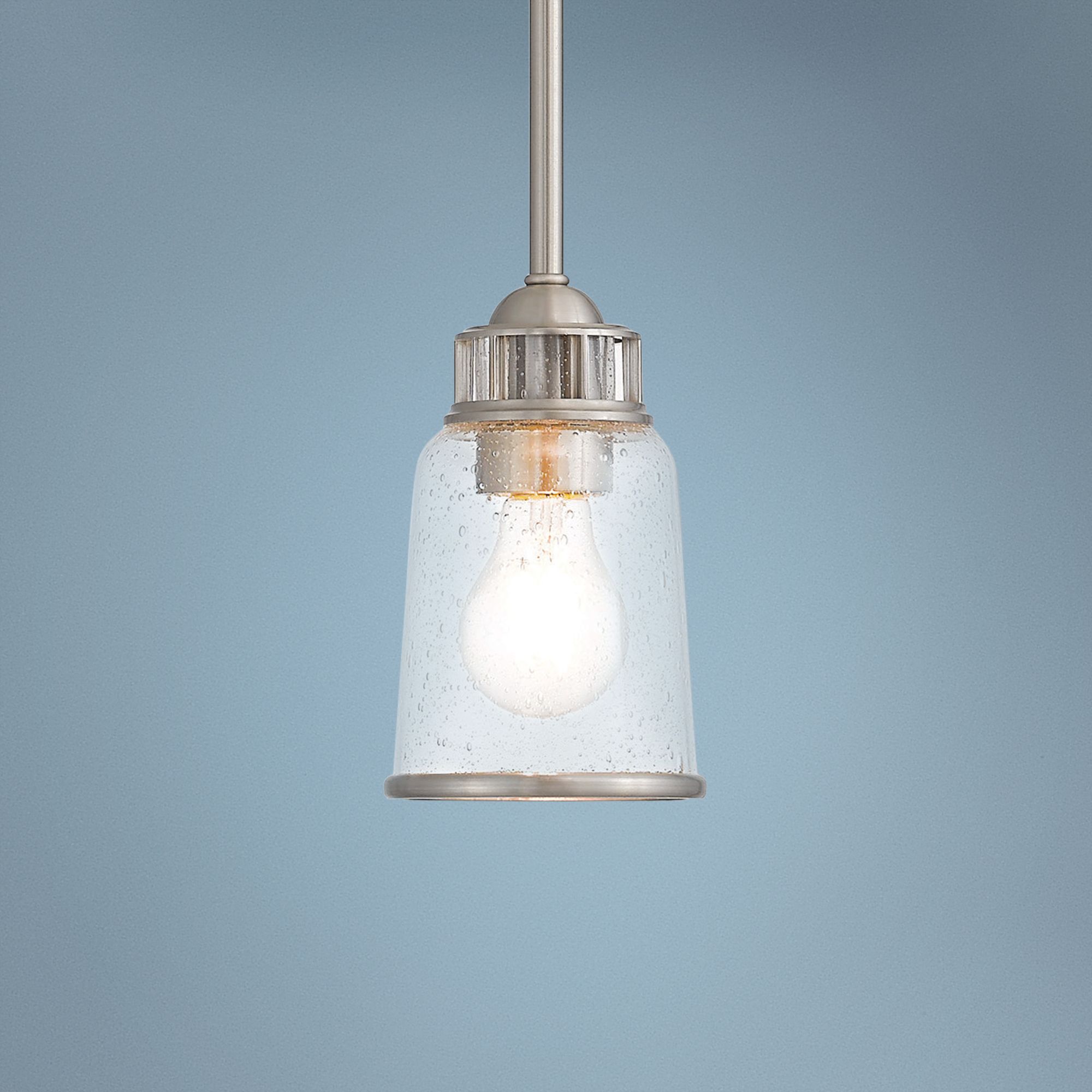 Lawrenceville 5" Wide Brushed Nickel Mini Pendant