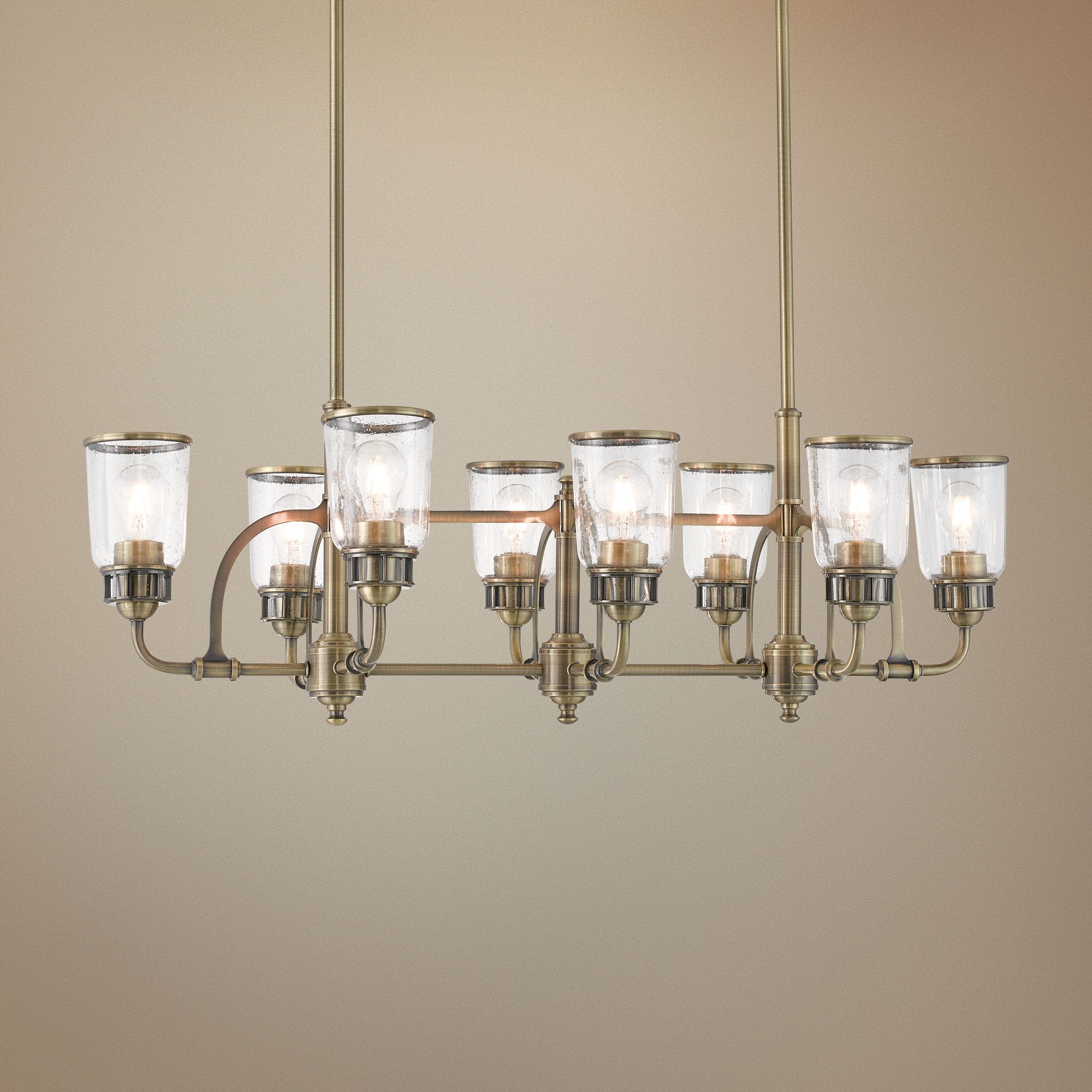 Lawrenceville 40" Wide Brass Kitchen Island Light Chandelier 69H67