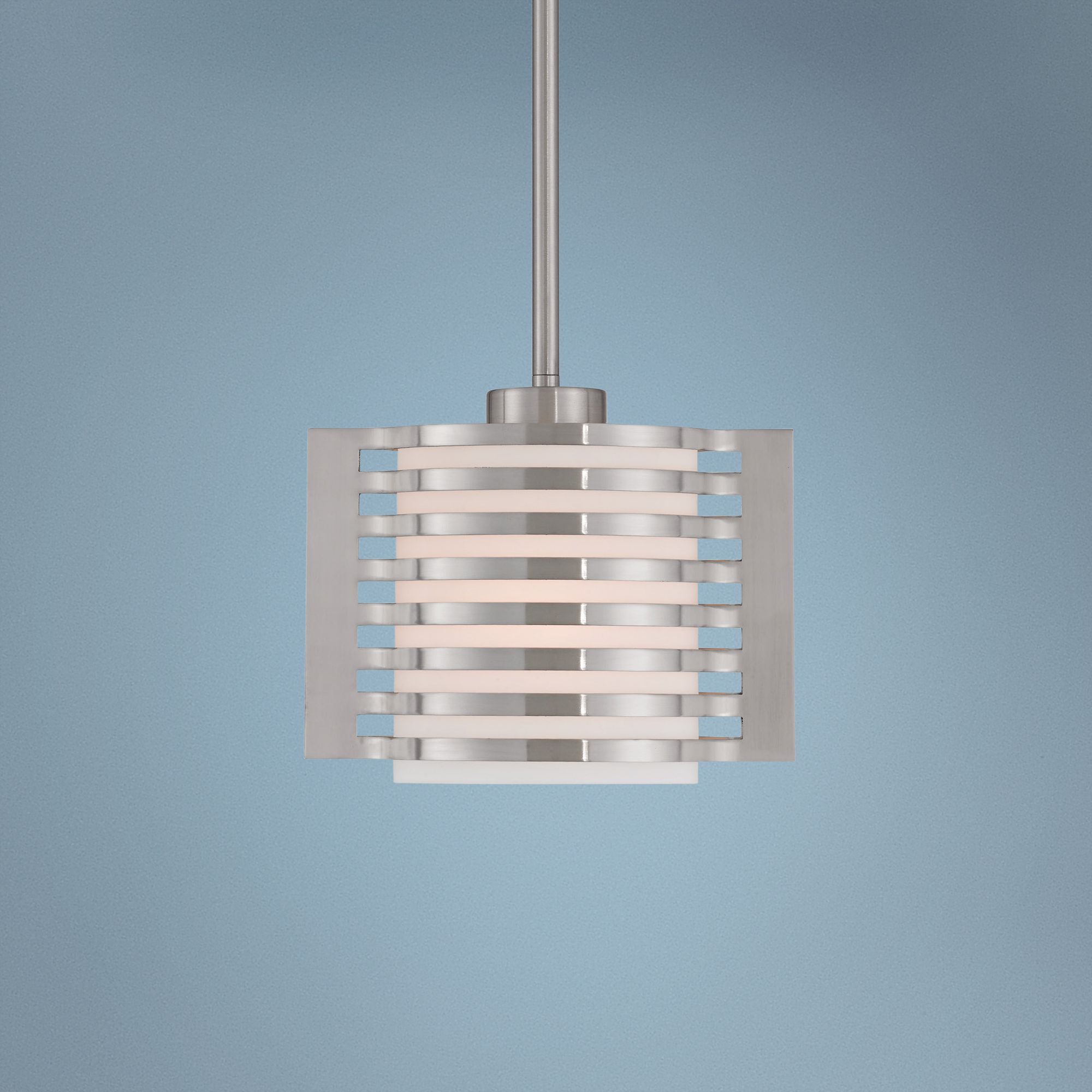 Hilliard 8 3/4" Wide Brushed Nickel Mini Pendant