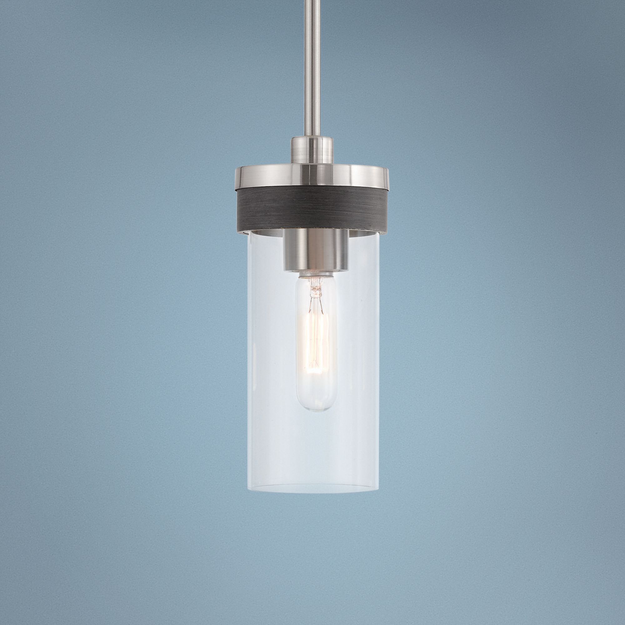 Buttonwood 5" Wide Brushed Nickel Mini Pendant