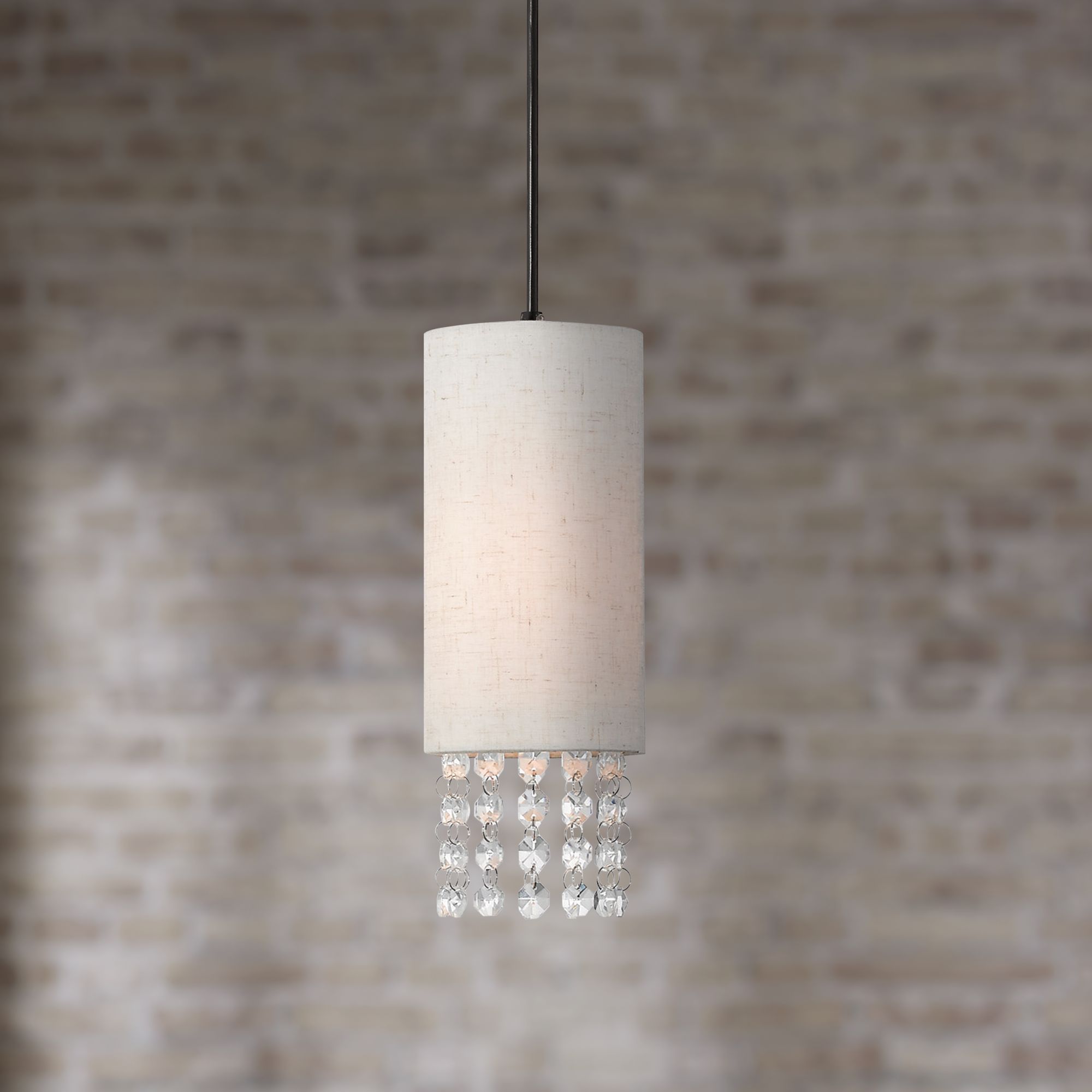 Carlisle 4 3/4" Wide English Bronze and Crystal Mini Pendant