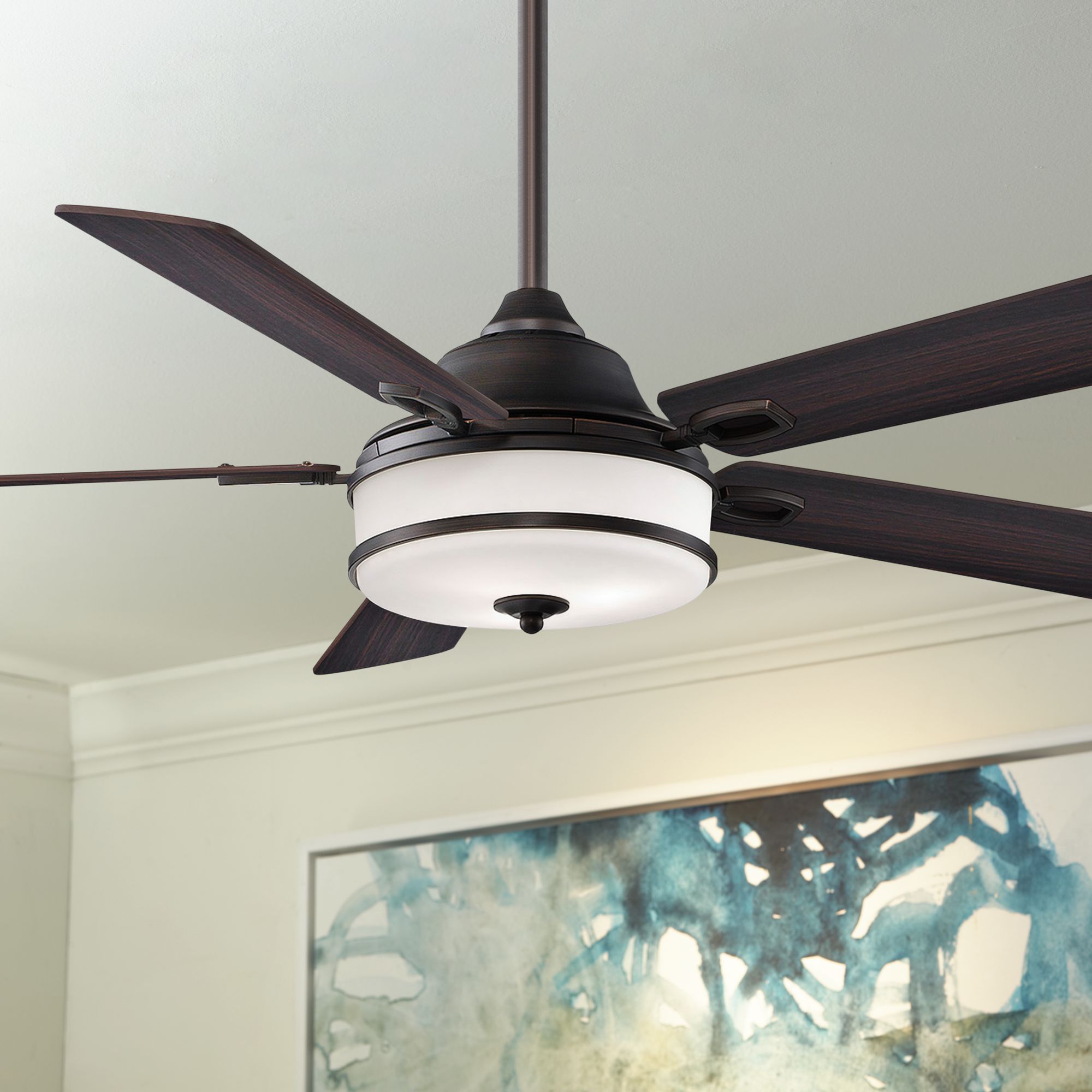 52" Fanimation Stafford Dark Bronze LED Ceiling Fan
