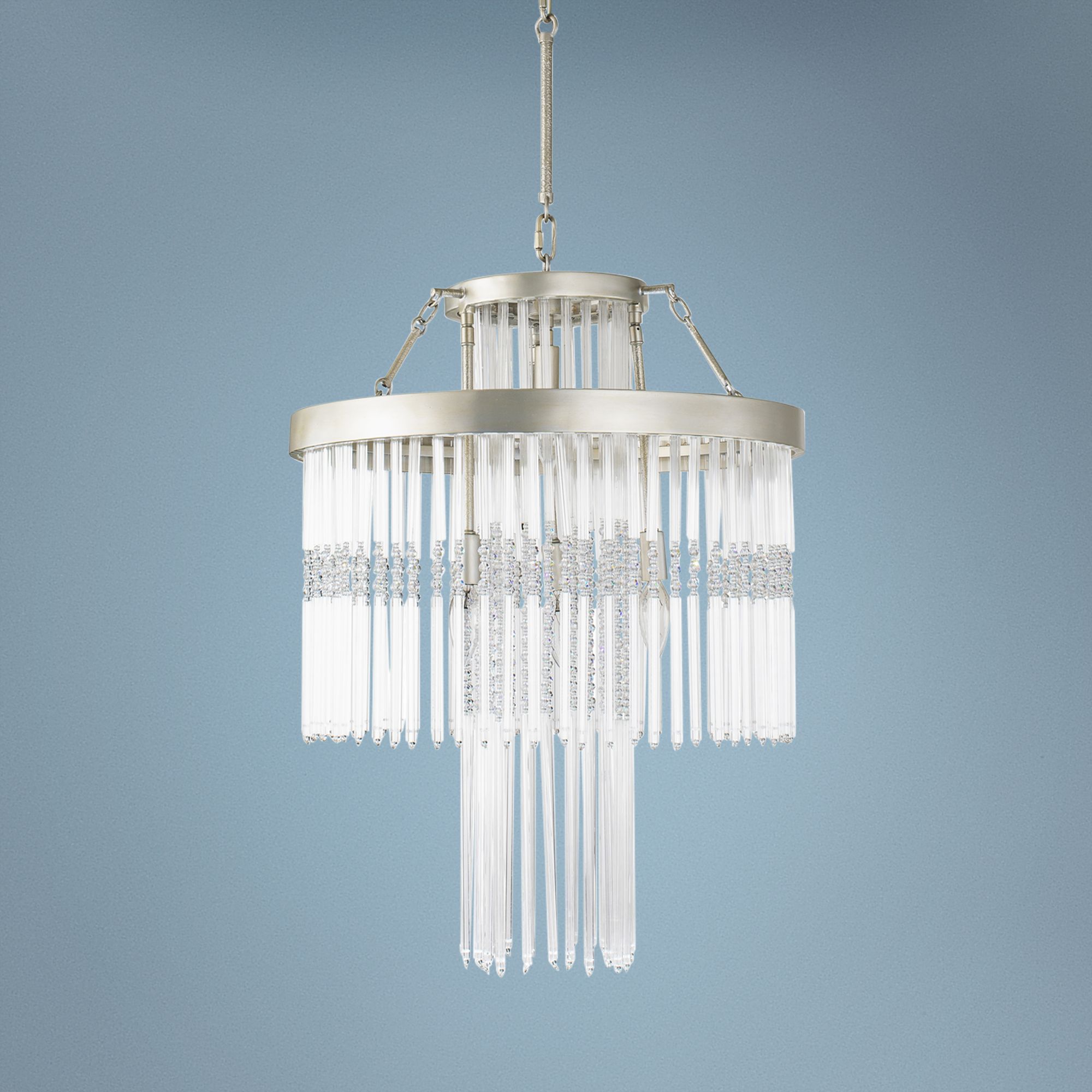Varaluz Amelia 26 1/4" Wide Silverado and Crystal Chandelier