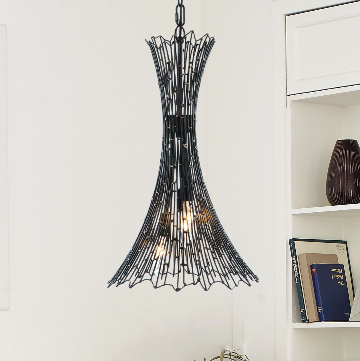 Varaluz Rikki 12 1/2"W Carbon and Aged Gold Foyer Pendant