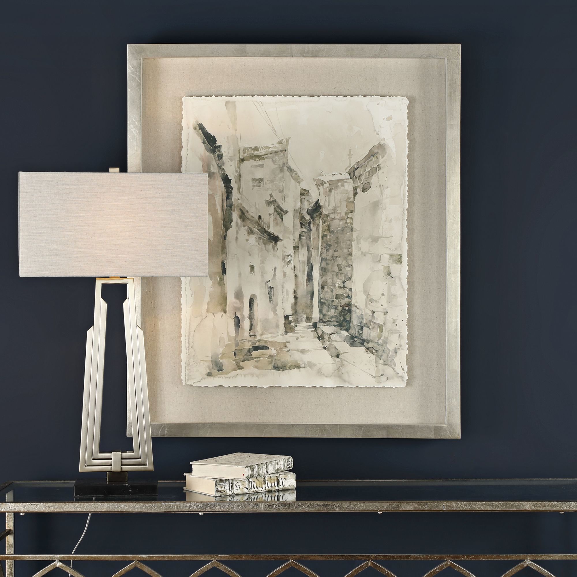 Uttermost Alley 40 3/4" High Framed Printed Wall Art 69X27 Lamps Plus