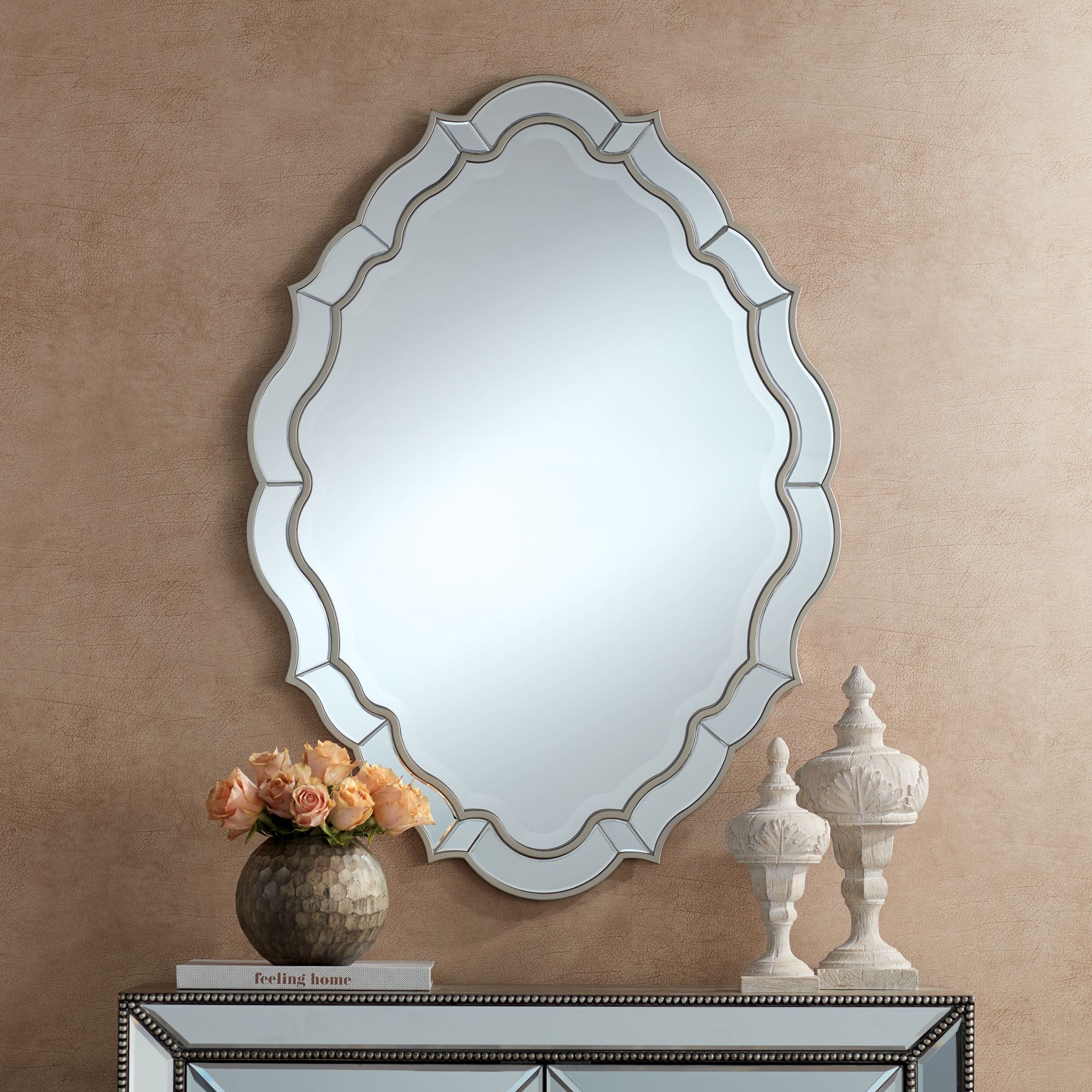 Possini Euro Werton 30" x 42" Champagne Wall Mirror