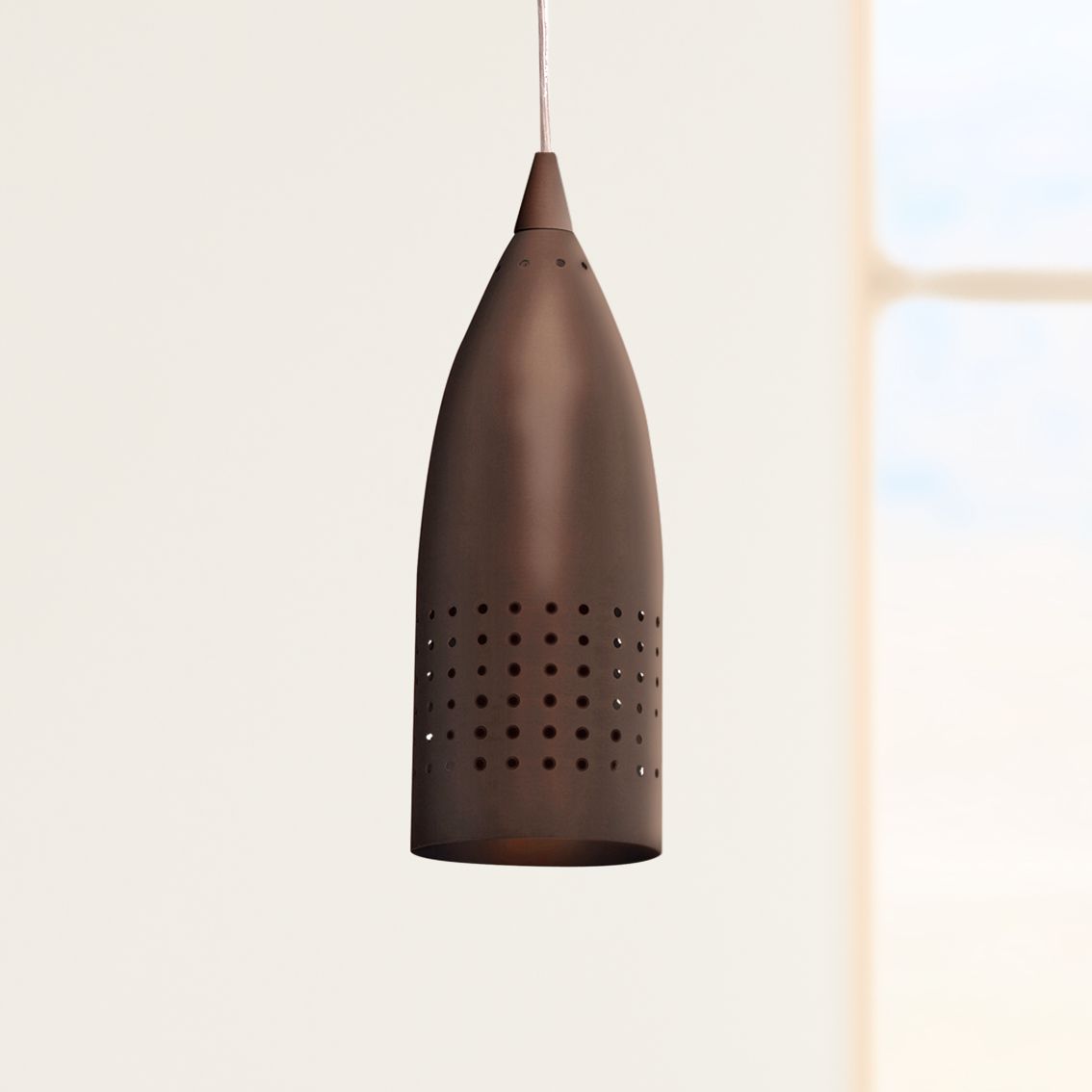 Tomahawk 4 1/2" Wide Bronze Metal LED Mini Pendant