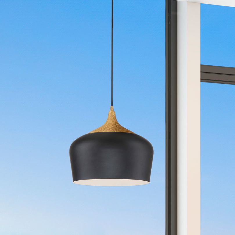 Blend 11 3/4" Wide Black Metal LED Mini Pendant