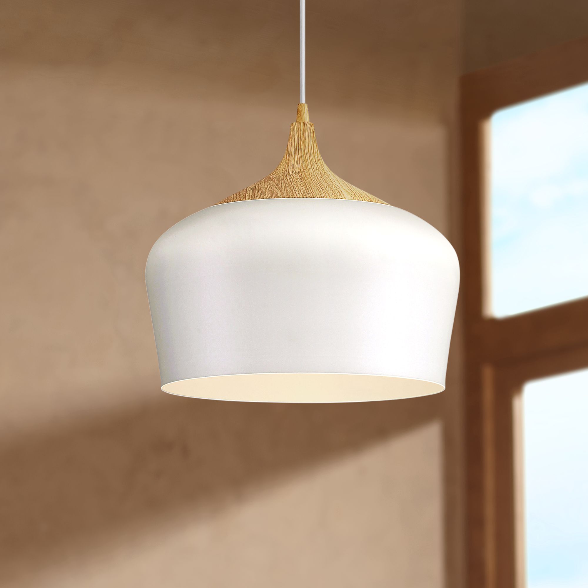 Blend 11 3/4" Wide White Metal LED Mini Pendant