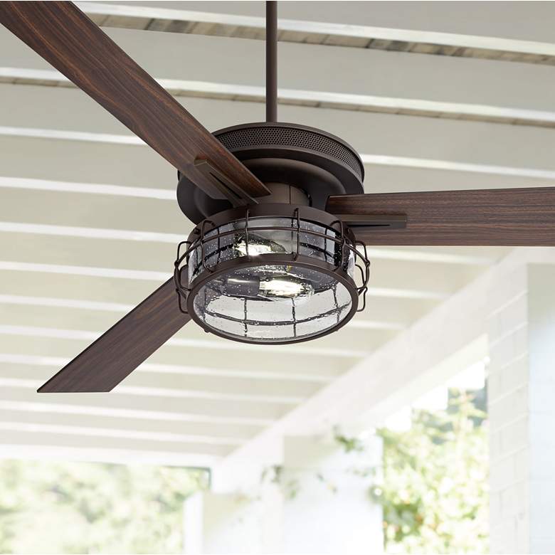 60&quot; Taladega Oil-Rubbed Bronze LED Ceiling Fan with Remote