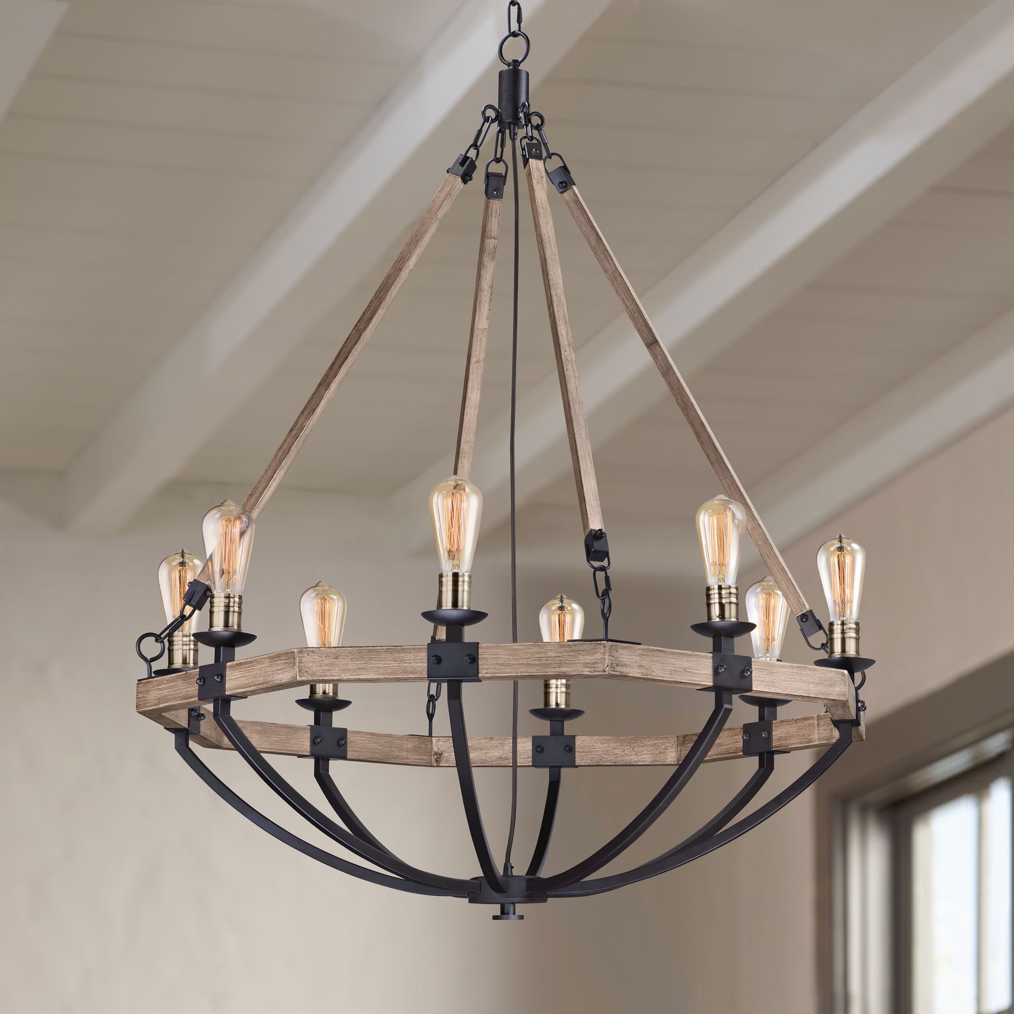 large hanging foyer lights