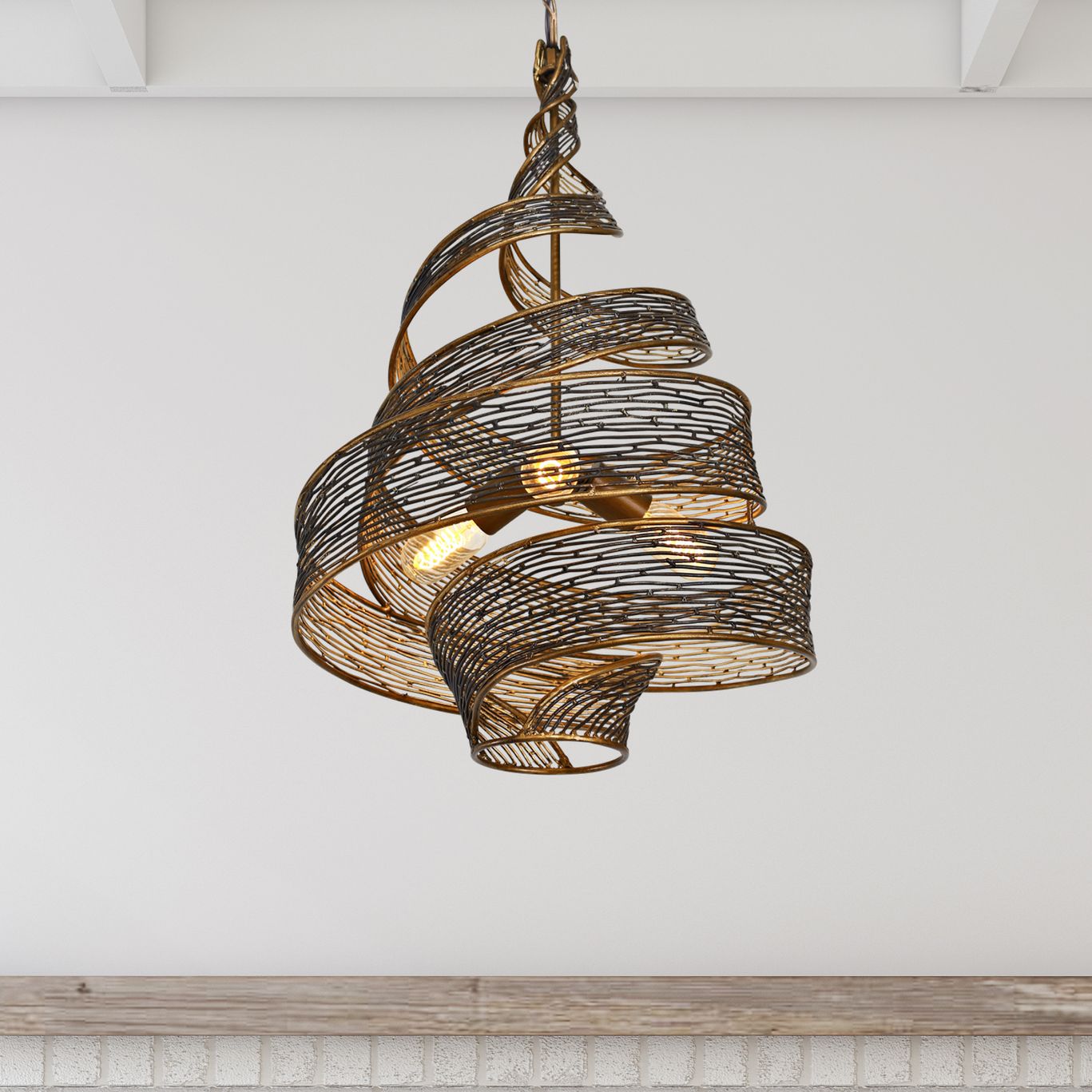 Varaluz Flow 18" Wide Hammered Ore Pendant Light