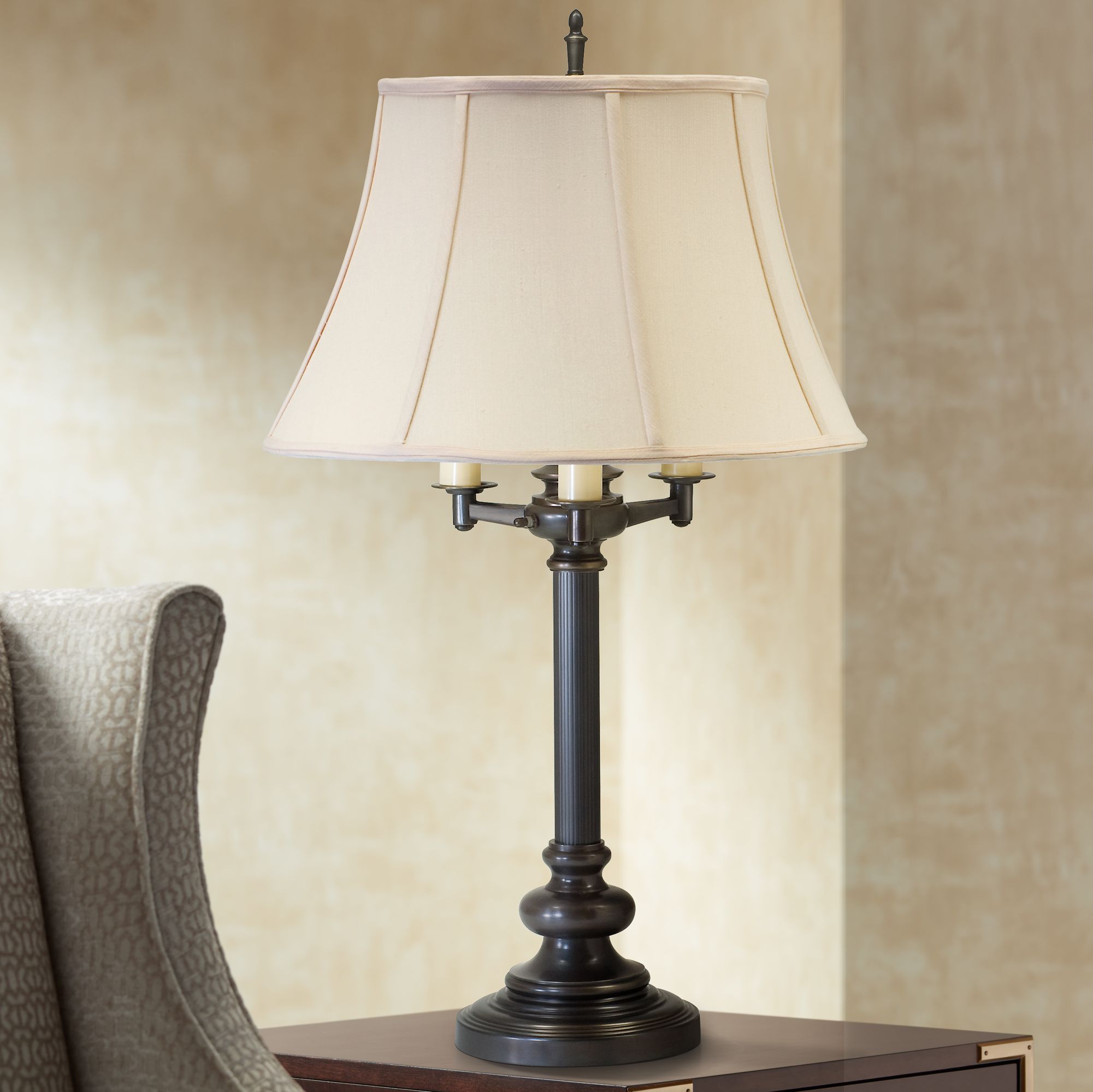 House of Troy Newport Oil-Rubbed Bronze 6-Way Table Lamp
