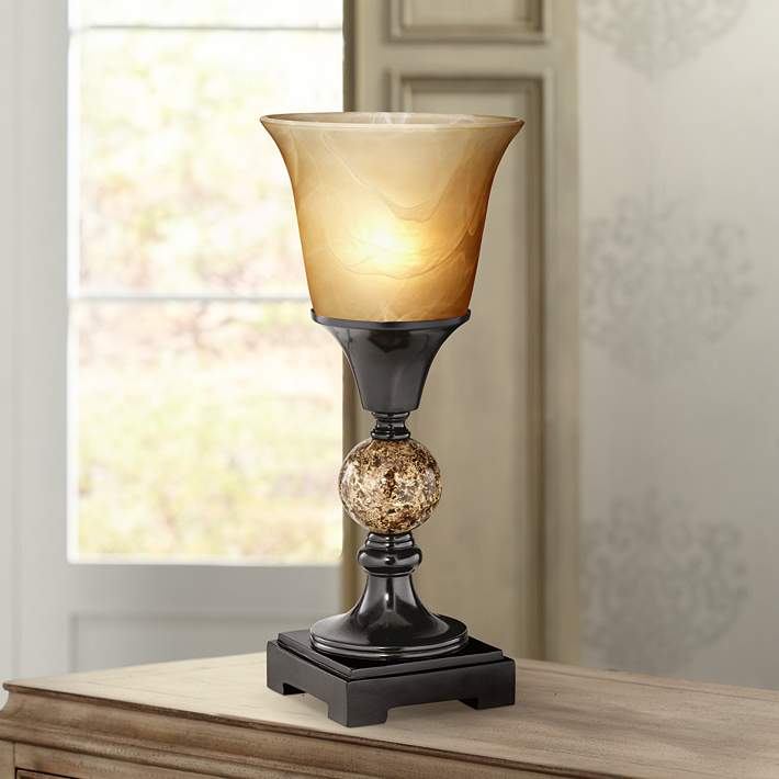 George Antique Alabaster Glass 13 1 2, Torchiere Table Lamps