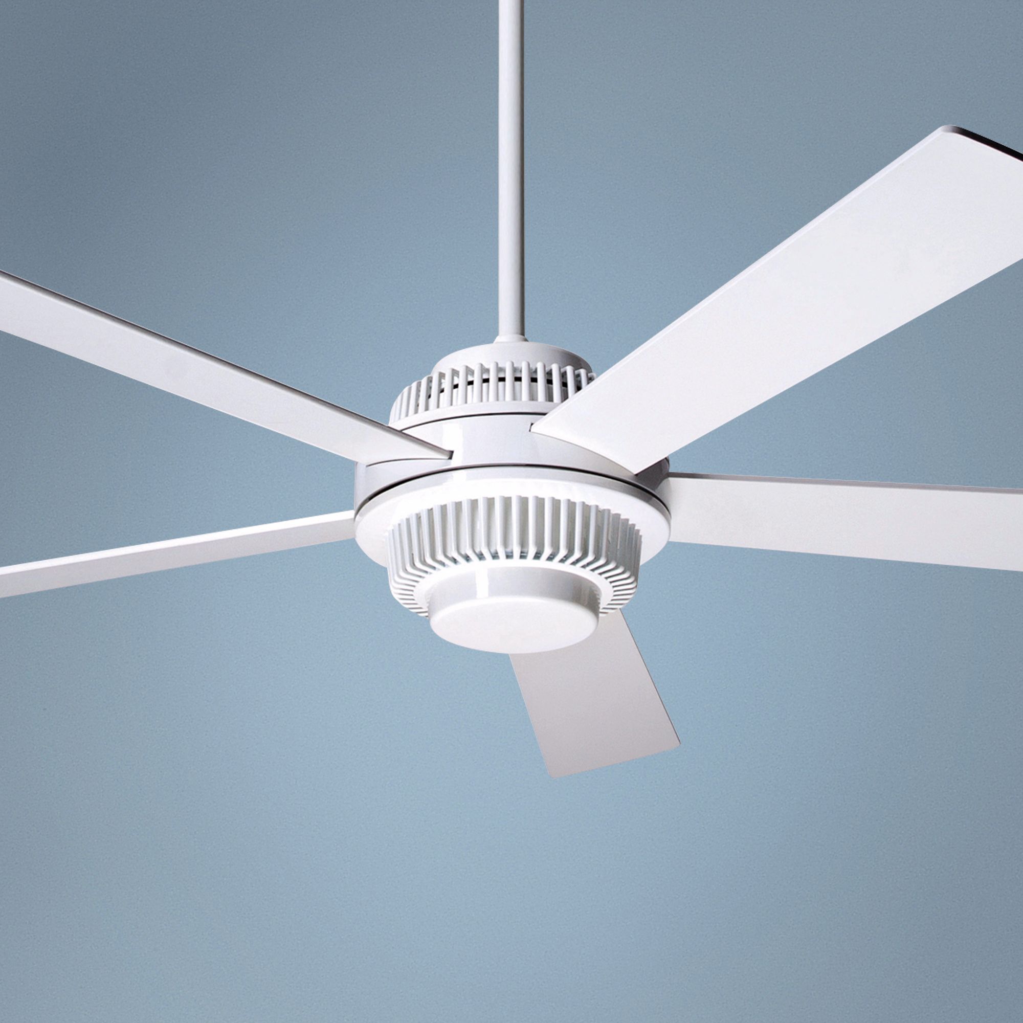 52" Modern Fan Solus Gloss White Ceiling