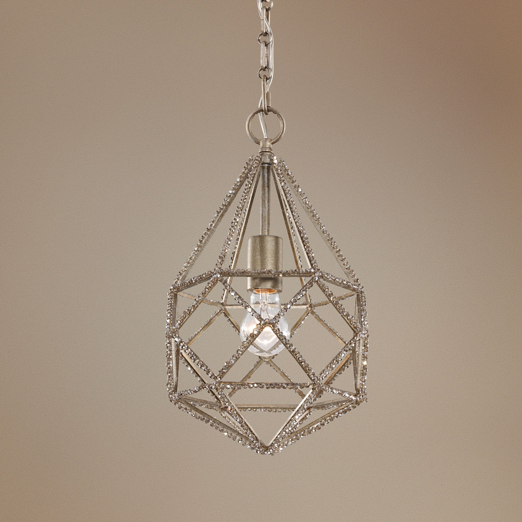 Feiss Marquise 9 3/4" Wide Burnished Silver Mini Pendant