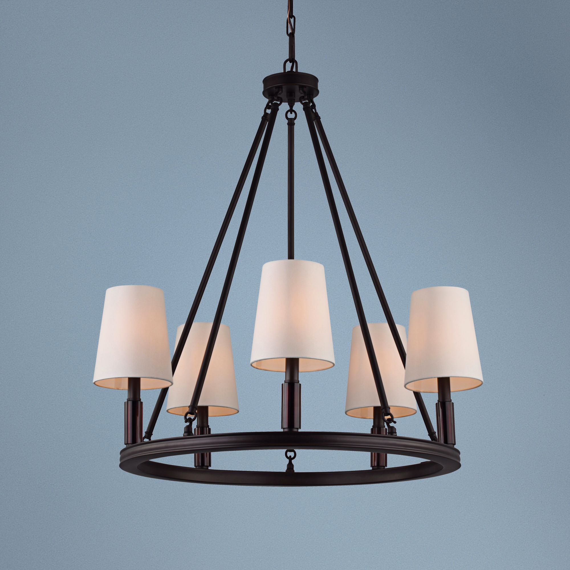 Feiss Lismore 28 1/4" Wide Oil-Rubbed Bronze Chandelier