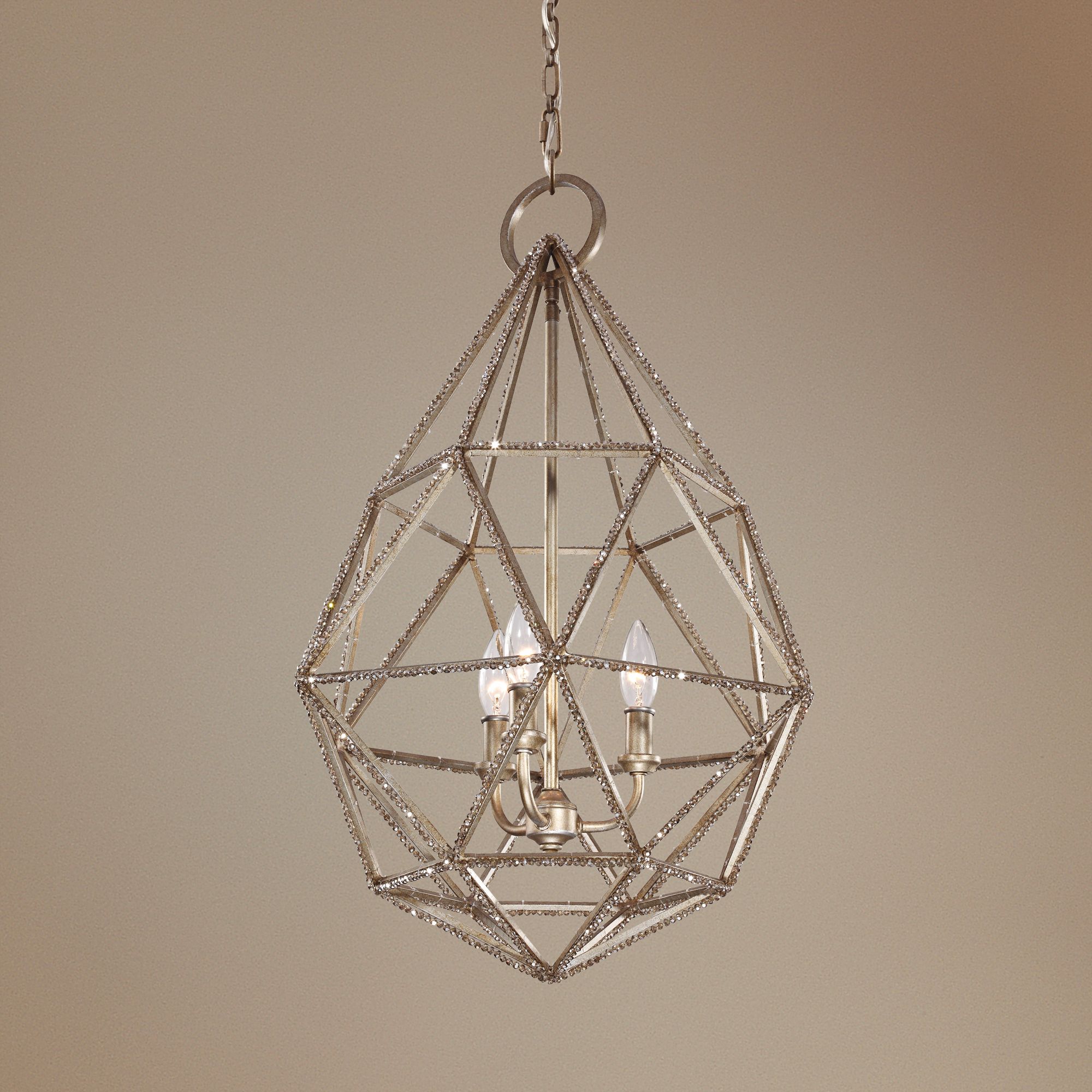 Feiss Marquise 17 3/4" Wide Burnished Silver Pendant