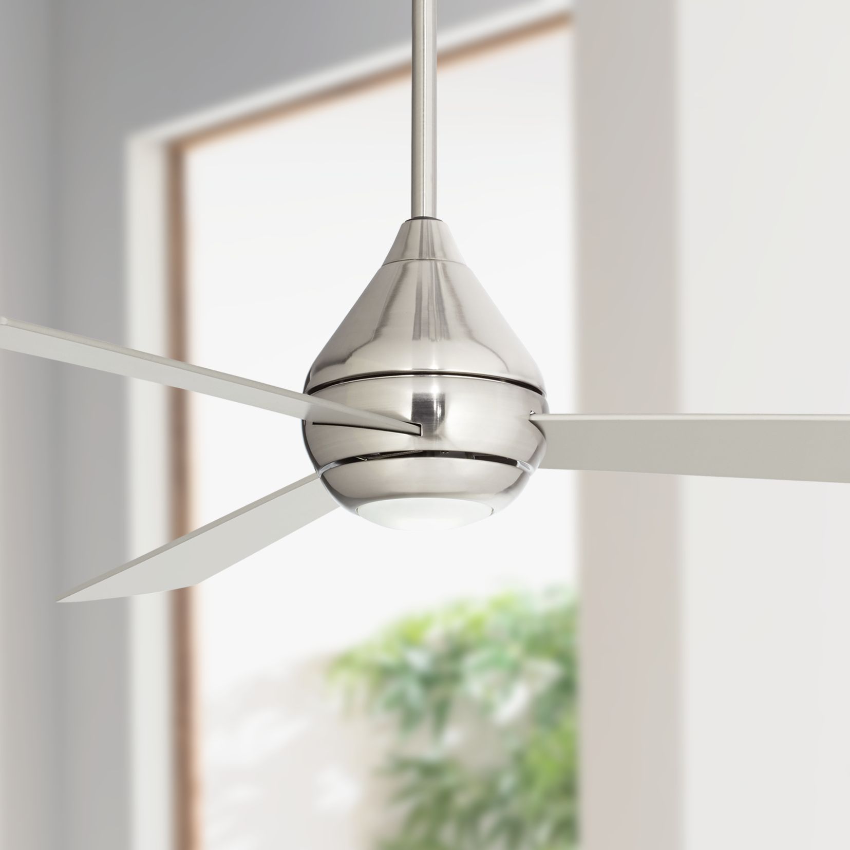 52" Casa Argonaut II LED Brushed Nickel Ceiling Fan