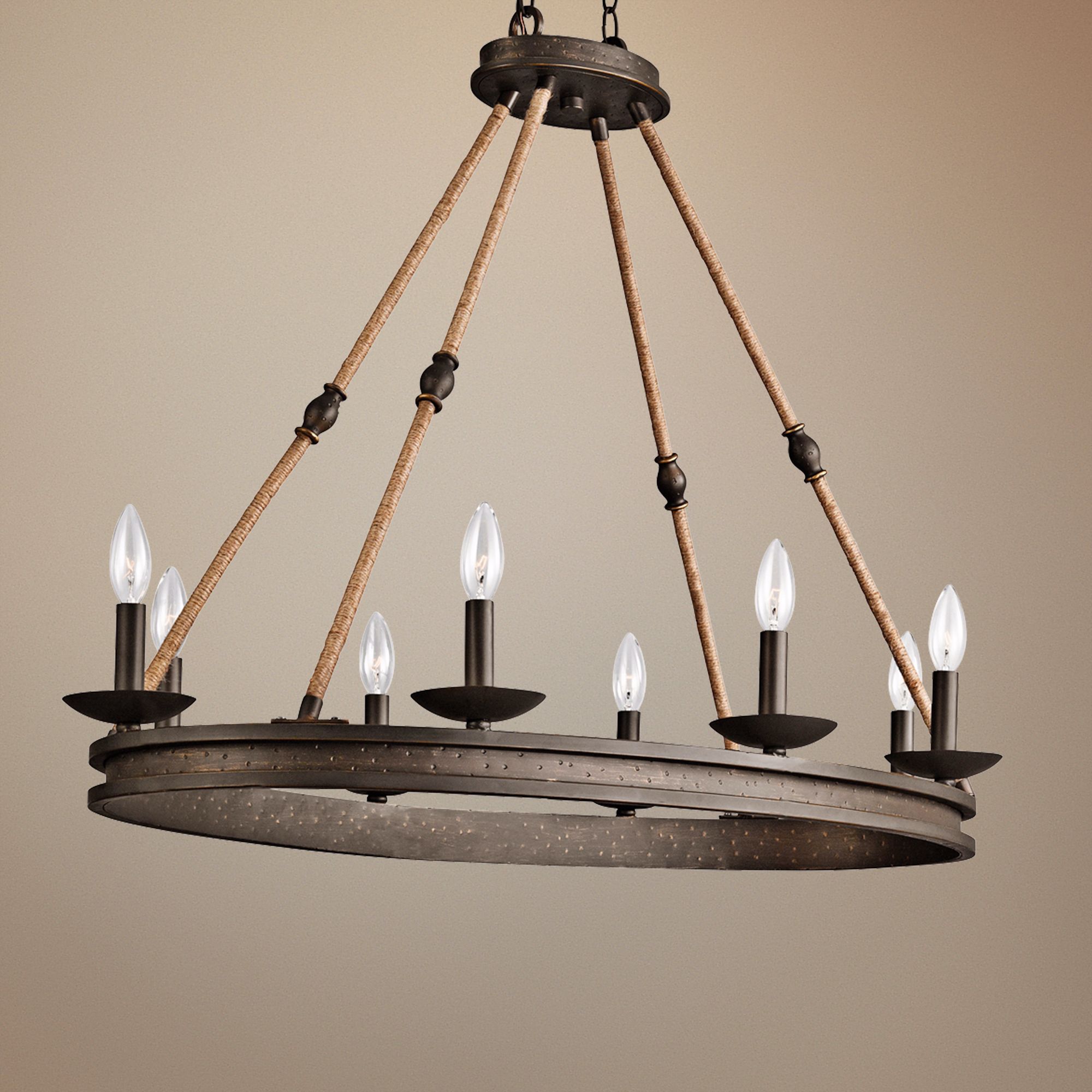 Kichler Kearn 37 3/4" Wide Olde Bronze Chandelier 6M041 Lamps Plus