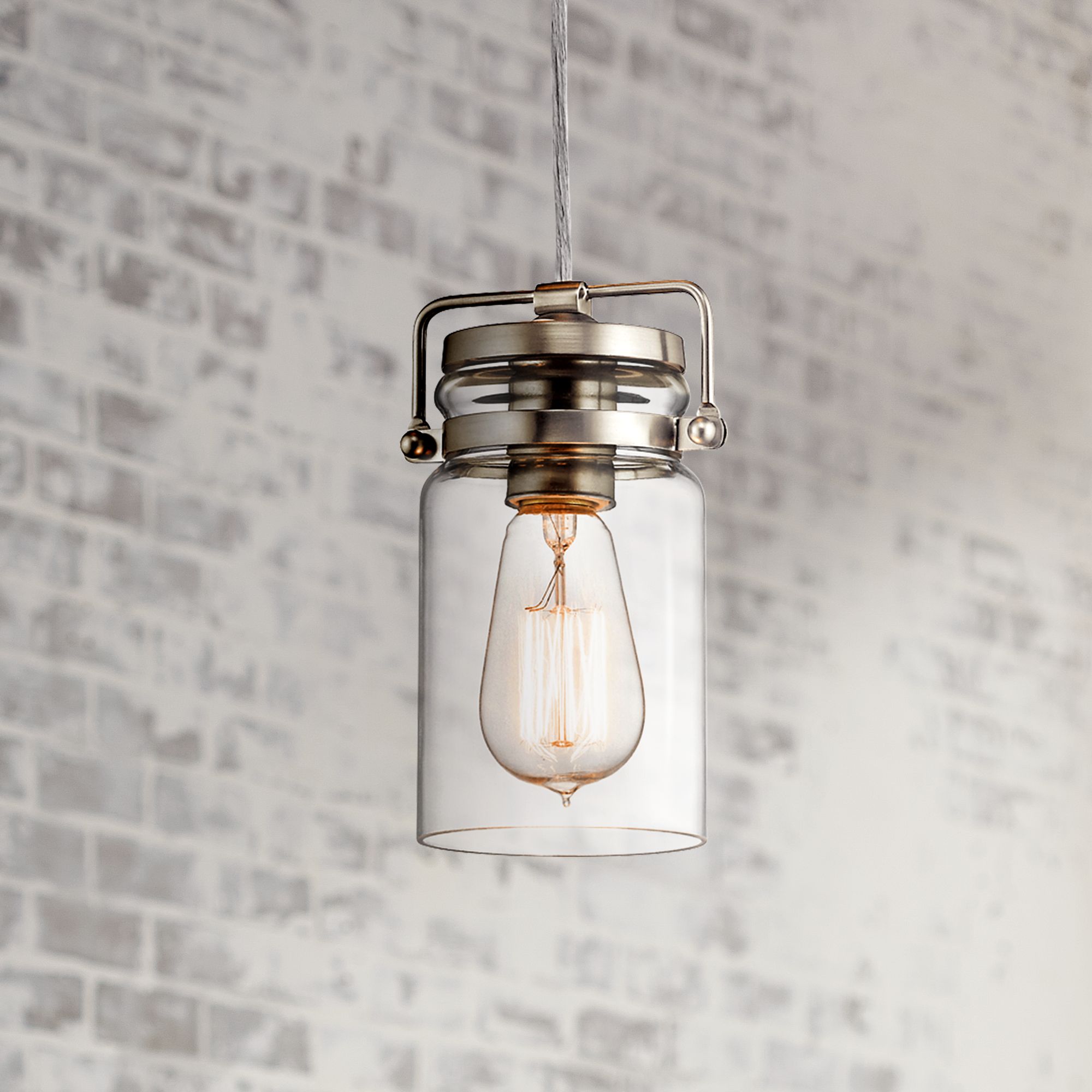 Kichler Brinley 4 3/4" Wide Brushed Nickel Mini Pendant