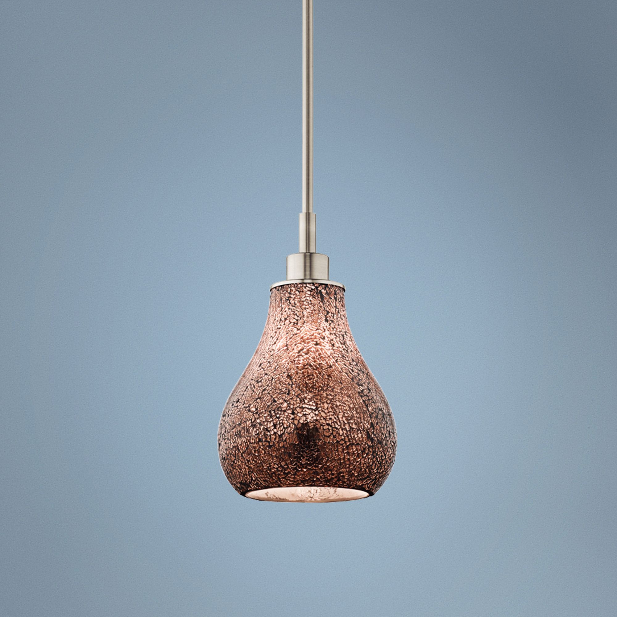 Kichler Crystal Ball 8" Wide Bronze Mosaic Mini Pendant