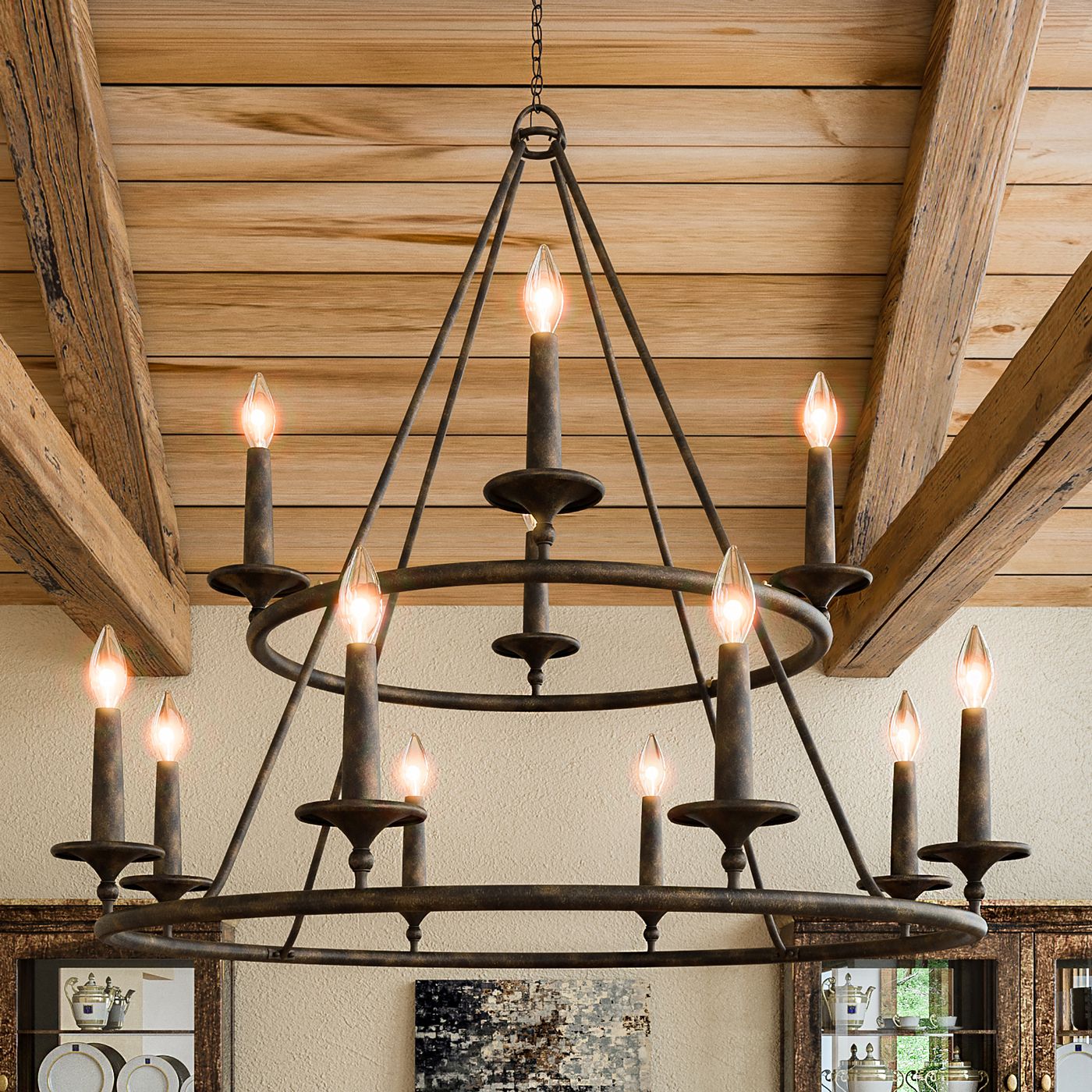 Quoizel Voyager 36" Wide Malaga Chandelier