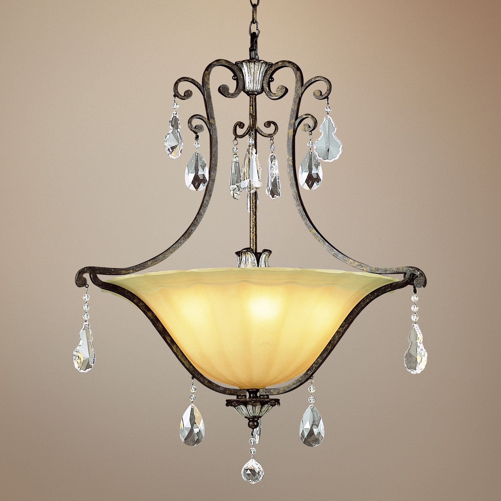 Chatsworth 25-3/4" Wide Antique Bronze 5-Light Chandelier