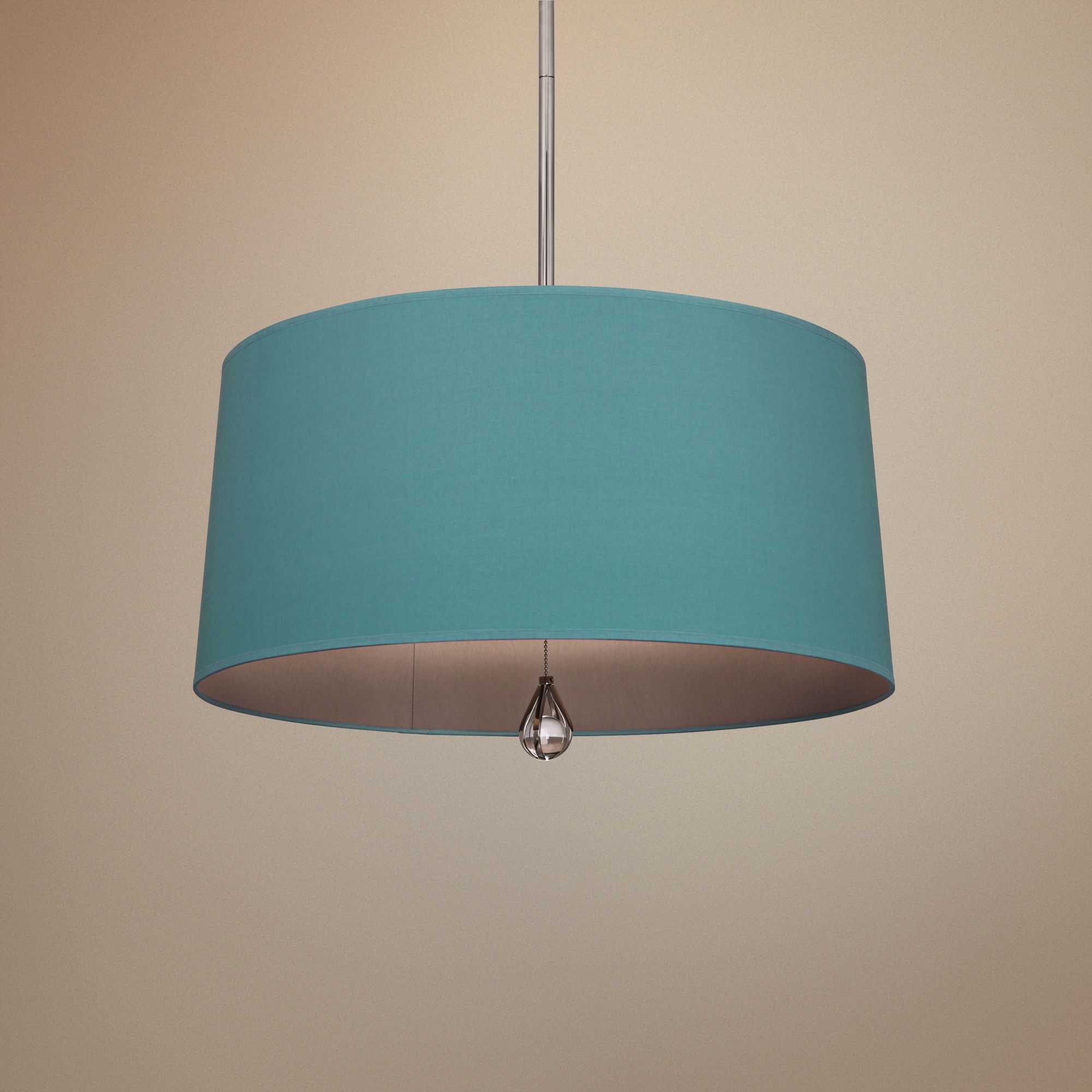 Custis Collection 25 1/2" Wide Mayo Teal Pendant
