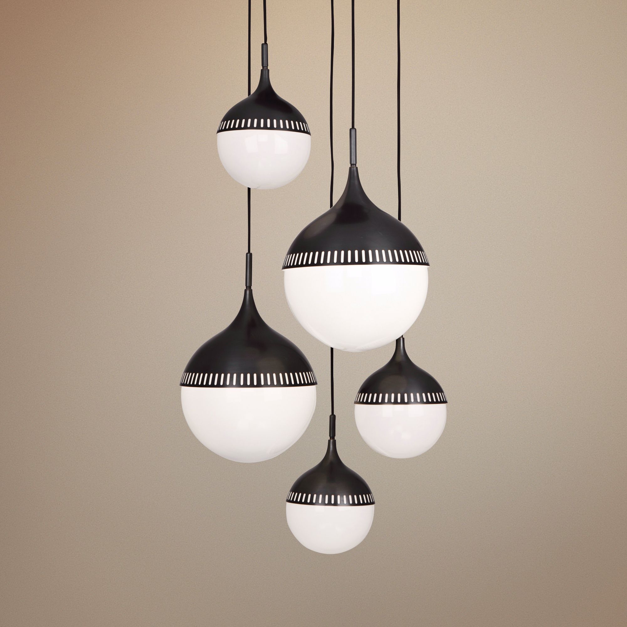 Jonathan Adler Rio 27" Wide Patina Bronze Chandelier