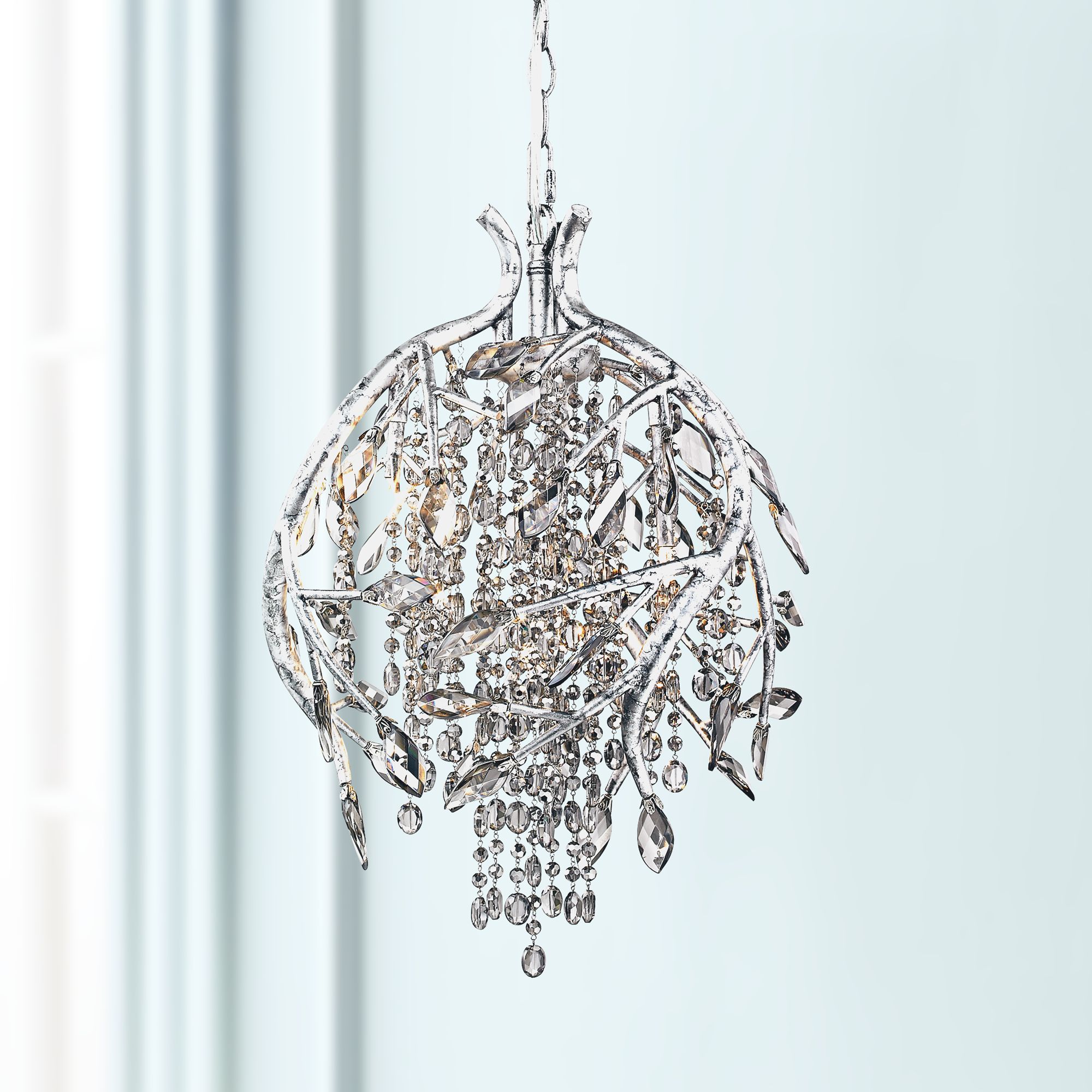 Autumn Twilight 13" Wide Mystic Silver Pendant Light