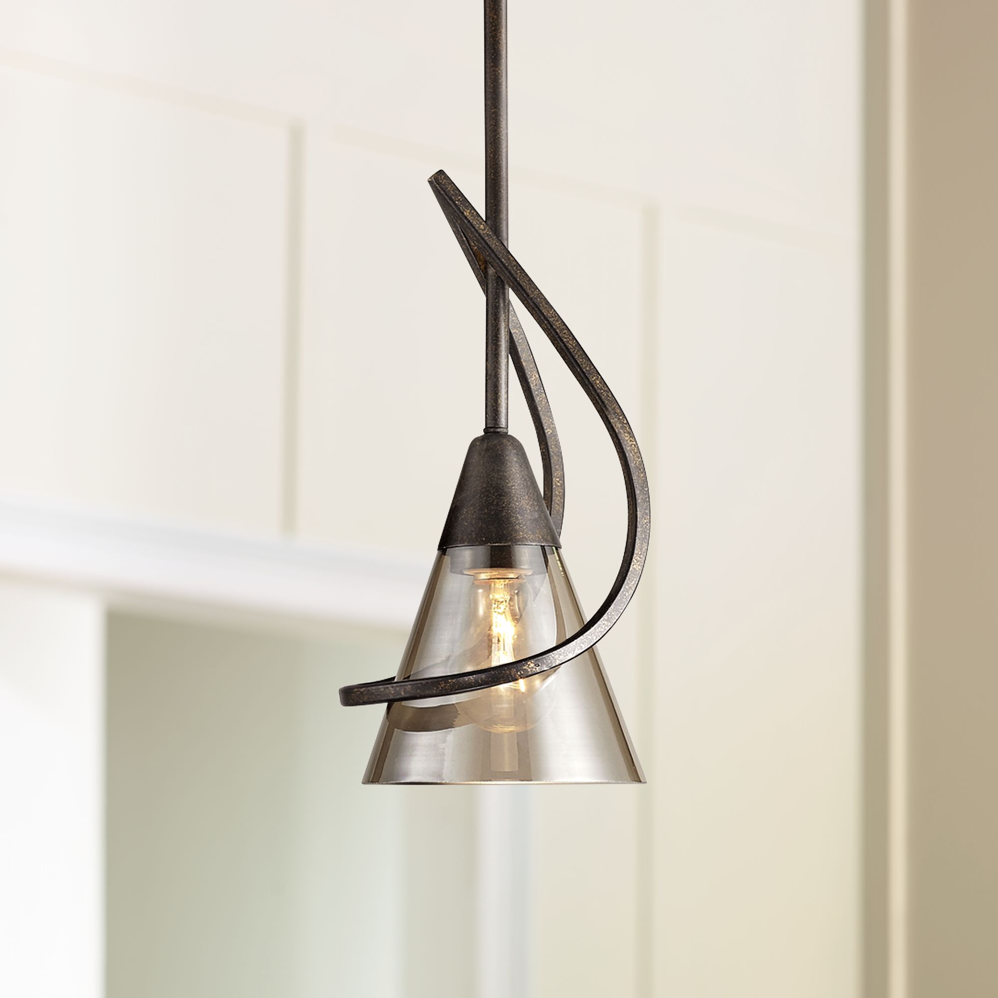 Olympia 6" Wide Burnt Sienna Mini Pendant